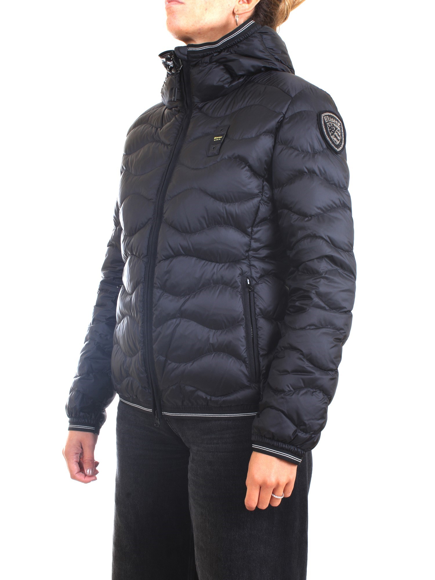 Blauer 21WBLDC03092 004938 Black Clothing Woman Duvet Blauer 21WBLDC03092 004938 Black Clothing Woman Duvet