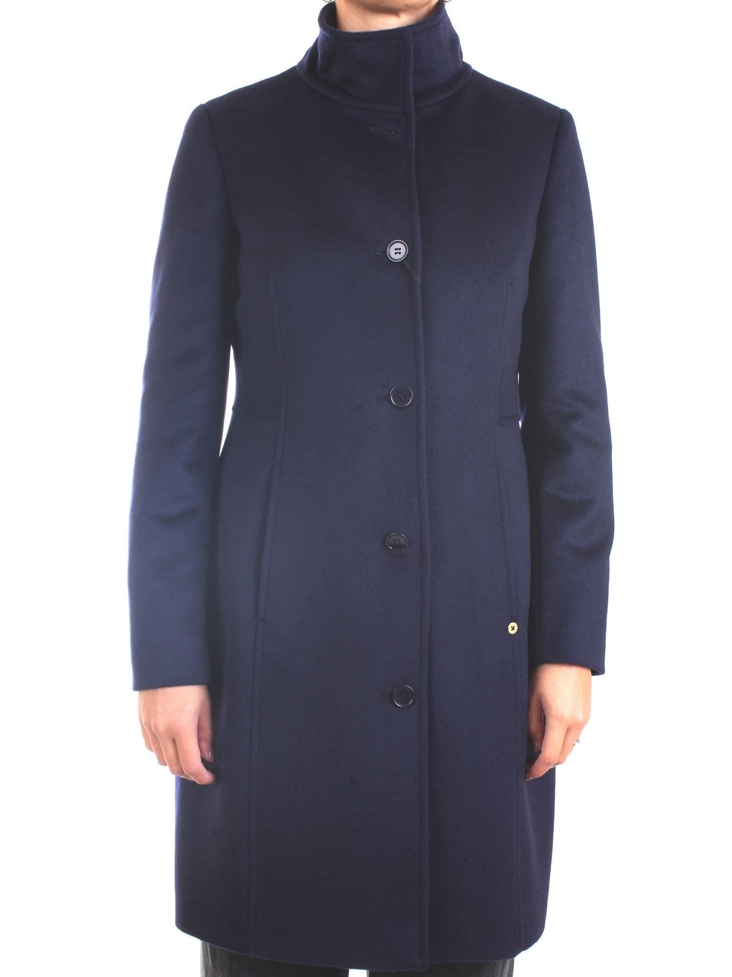 PENNYBLACK TASCHINO Blue Clothing Woman Overcoat PENNYBLACK TASCHINO Blue Clothing Woman Overcoat