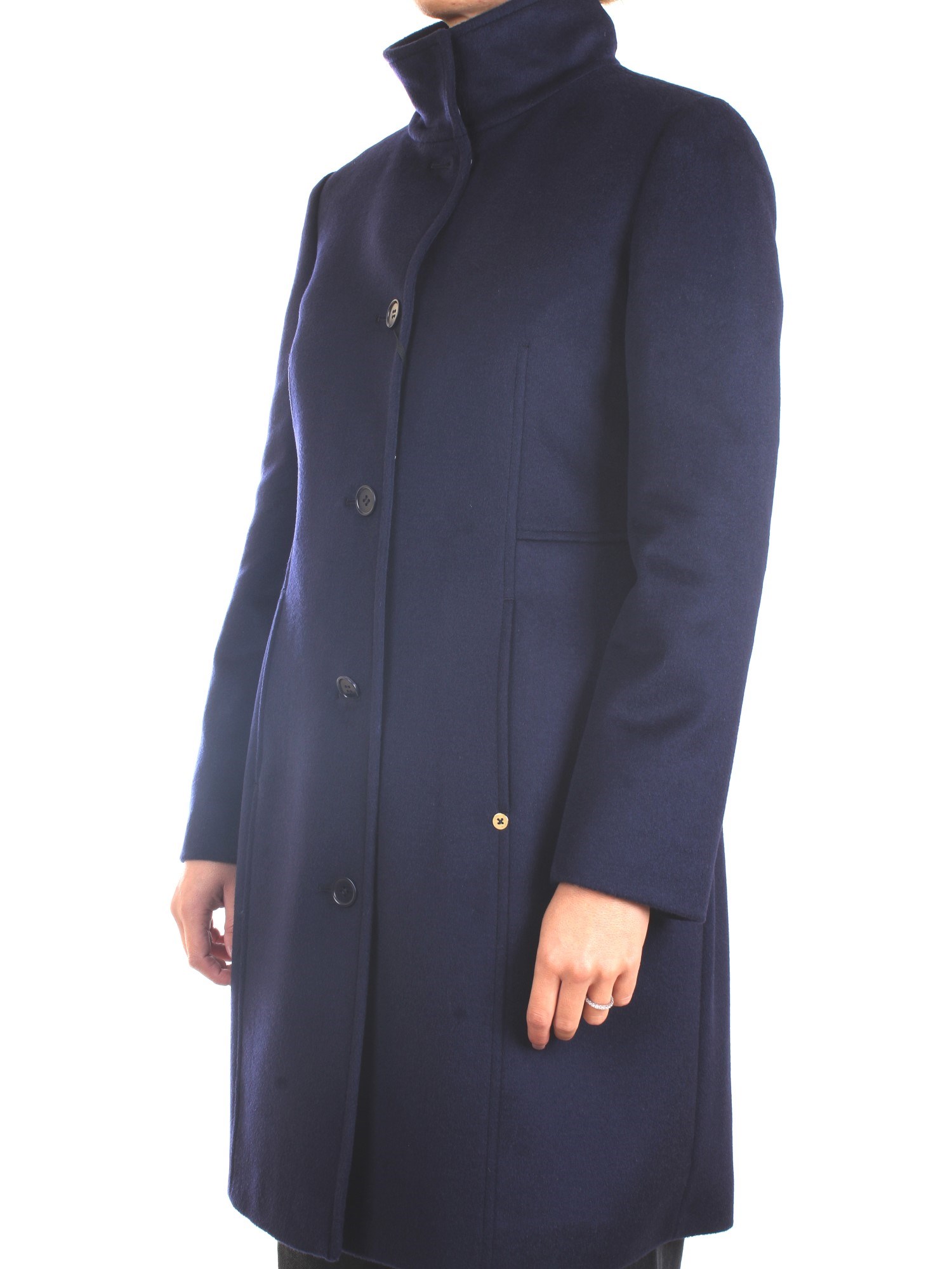 PENNYBLACK TASCHINO Blue Clothing Woman Overcoat PENNYBLACK TASCHINO Blue Clothing Woman Overcoat