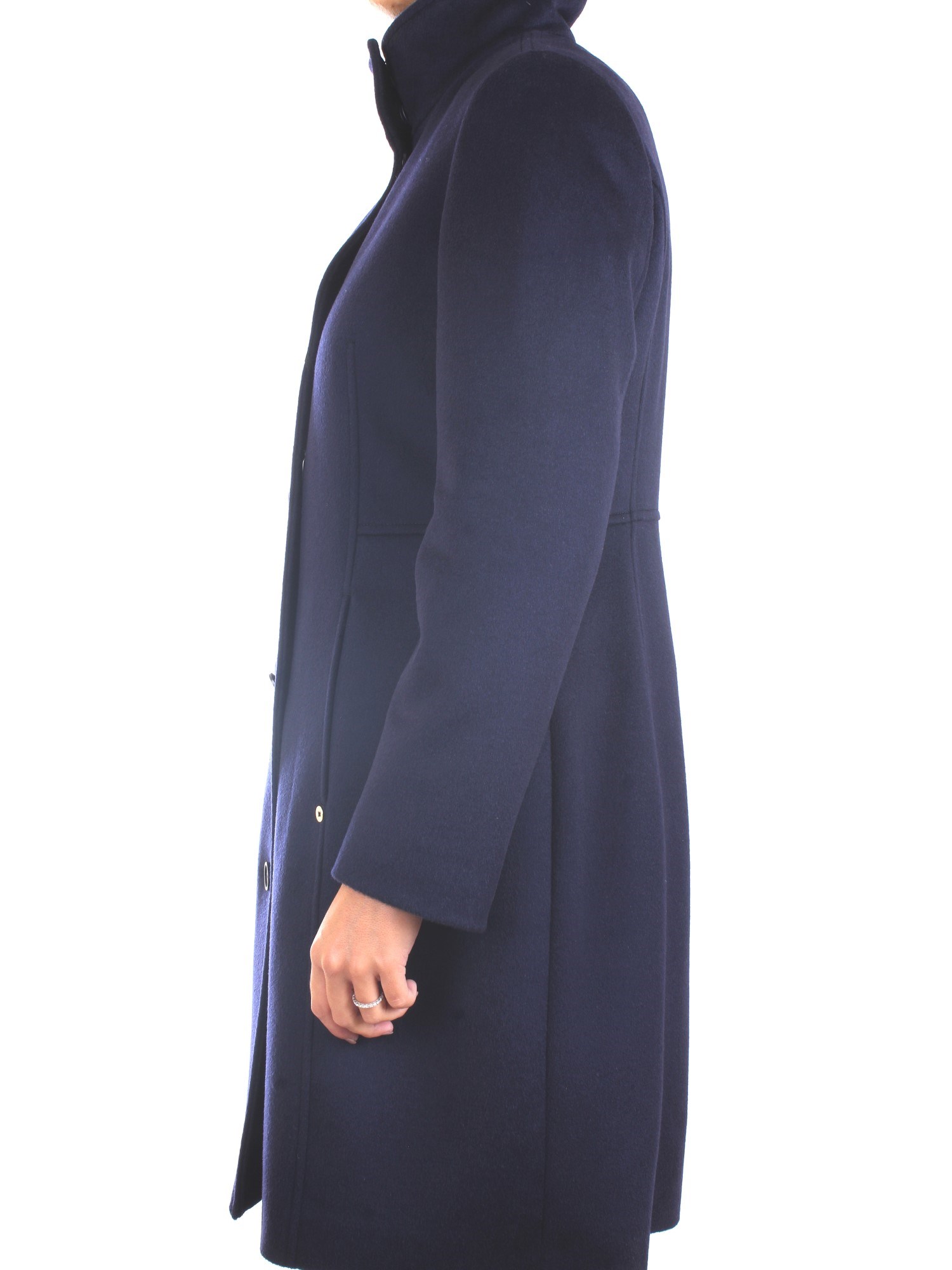 PENNYBLACK TASCHINO Blue Clothing Woman Overcoat PENNYBLACK TASCHINO Blue Clothing Woman Overcoat