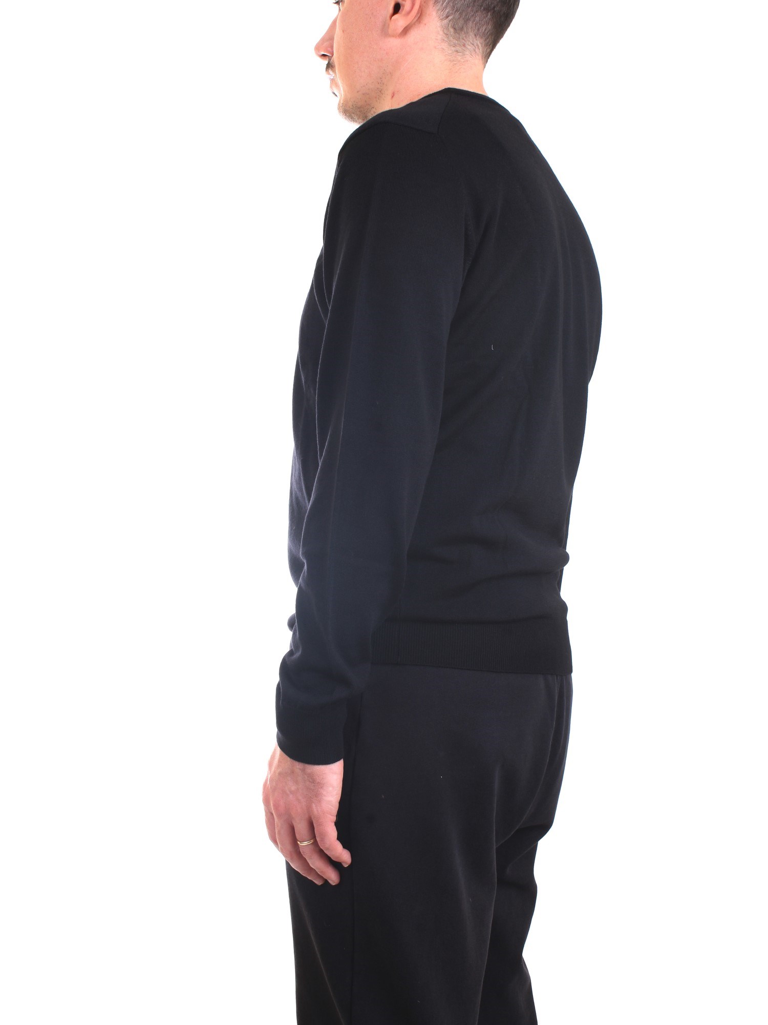 Lacoste AH1969 00 Black Clothing Man Pullover Lacoste AH1969 00 Black Clothing Man Pullover
