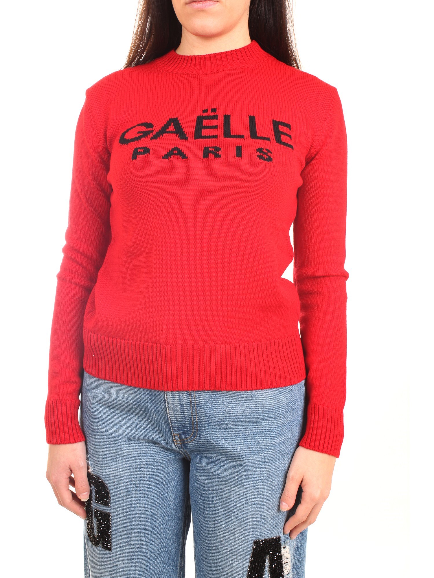 GAELLE PARIS GBD9800 Red Clothing Woman Sweater GAELLE PARIS GBD9800 Red Clothing Woman Sweater