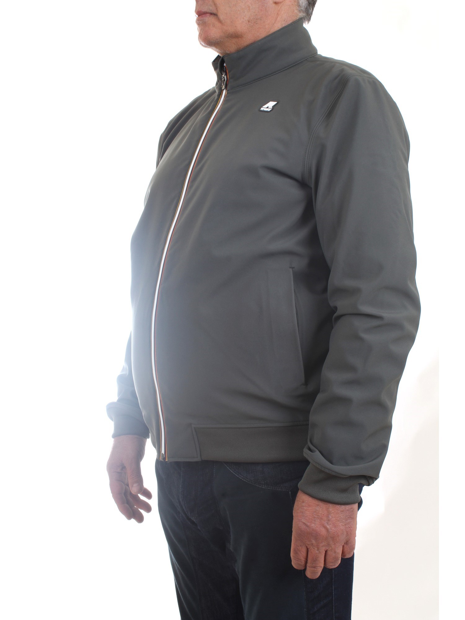 K-WAY K111B1W Military green Clothing Man Jacket K-WAY K111B1W Military green Clothing Man Jacket