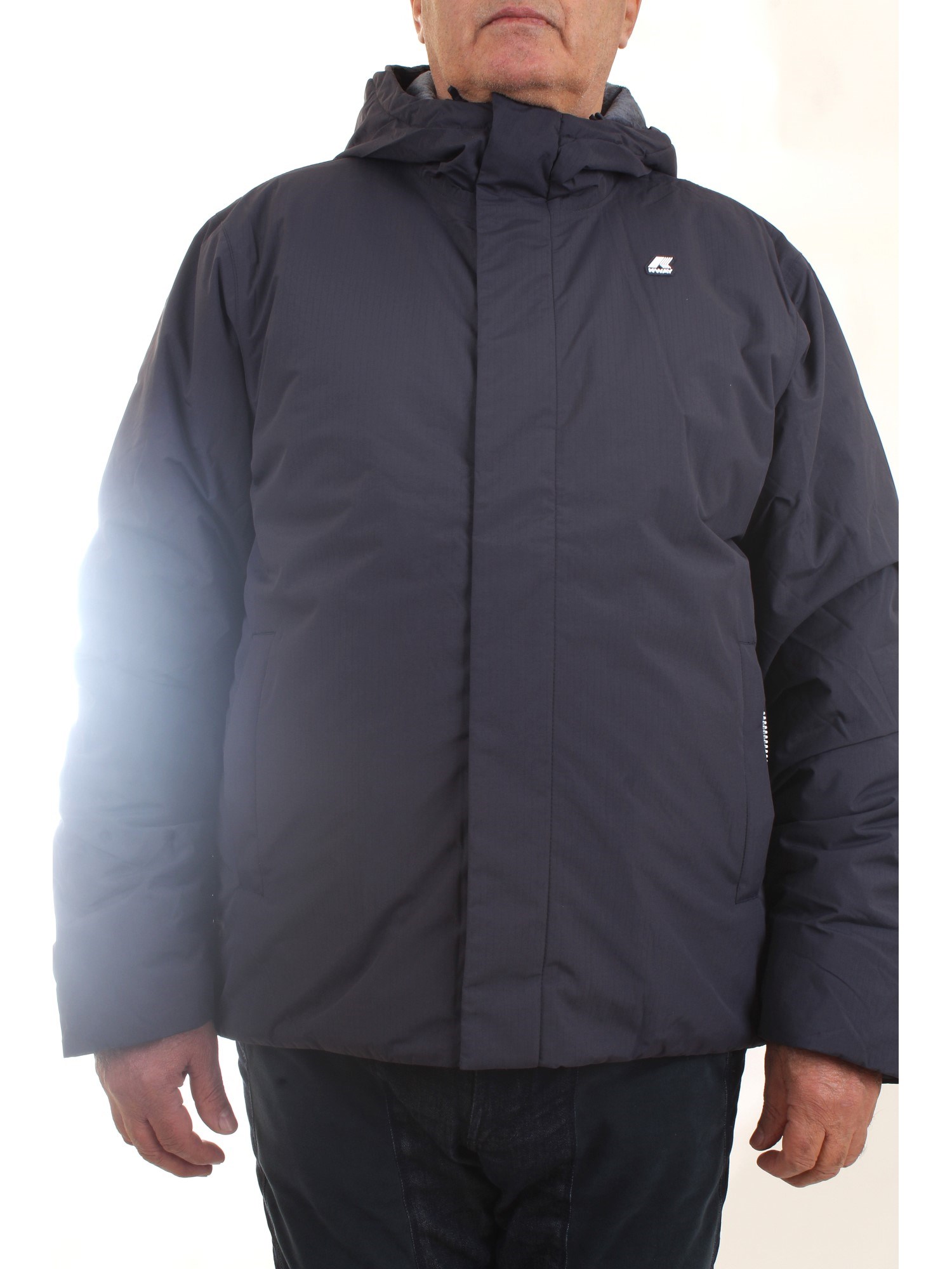 K-WAY K1119KW Blue Clothing Man Jacket K-WAY K1119KW Blue Clothing Man Jacket