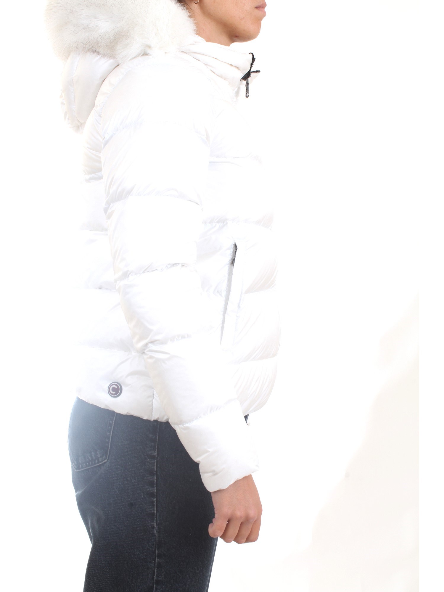 COLMAR ORIGINALS 2216F White Clothing Woman Duvet COLMAR ORIGINALS 2216F White Clothing Woman Duvet