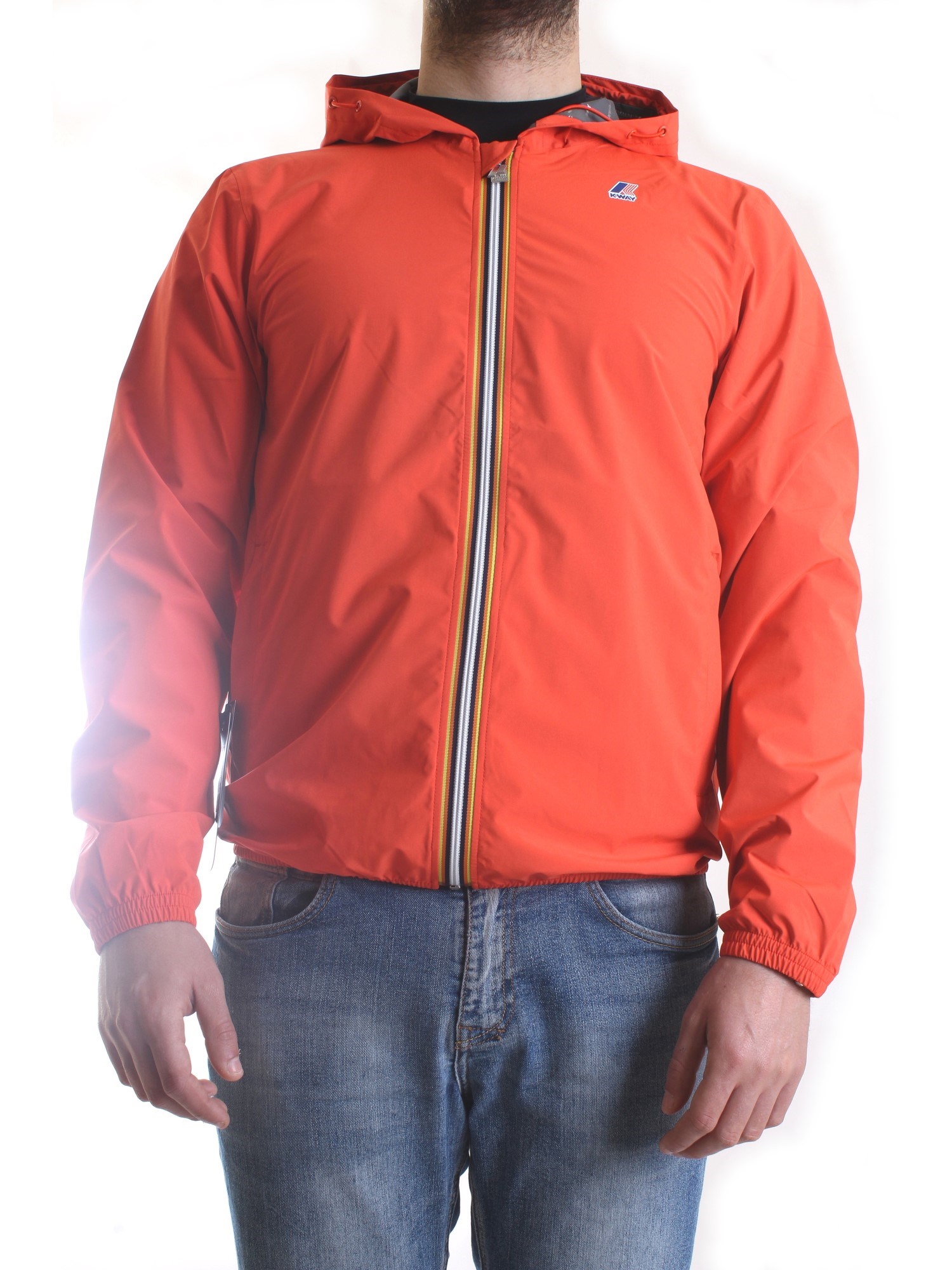 K-WAY K31126W Orange Clothing Man Jacket K-WAY K31126W Orange Clothing Man Jacket