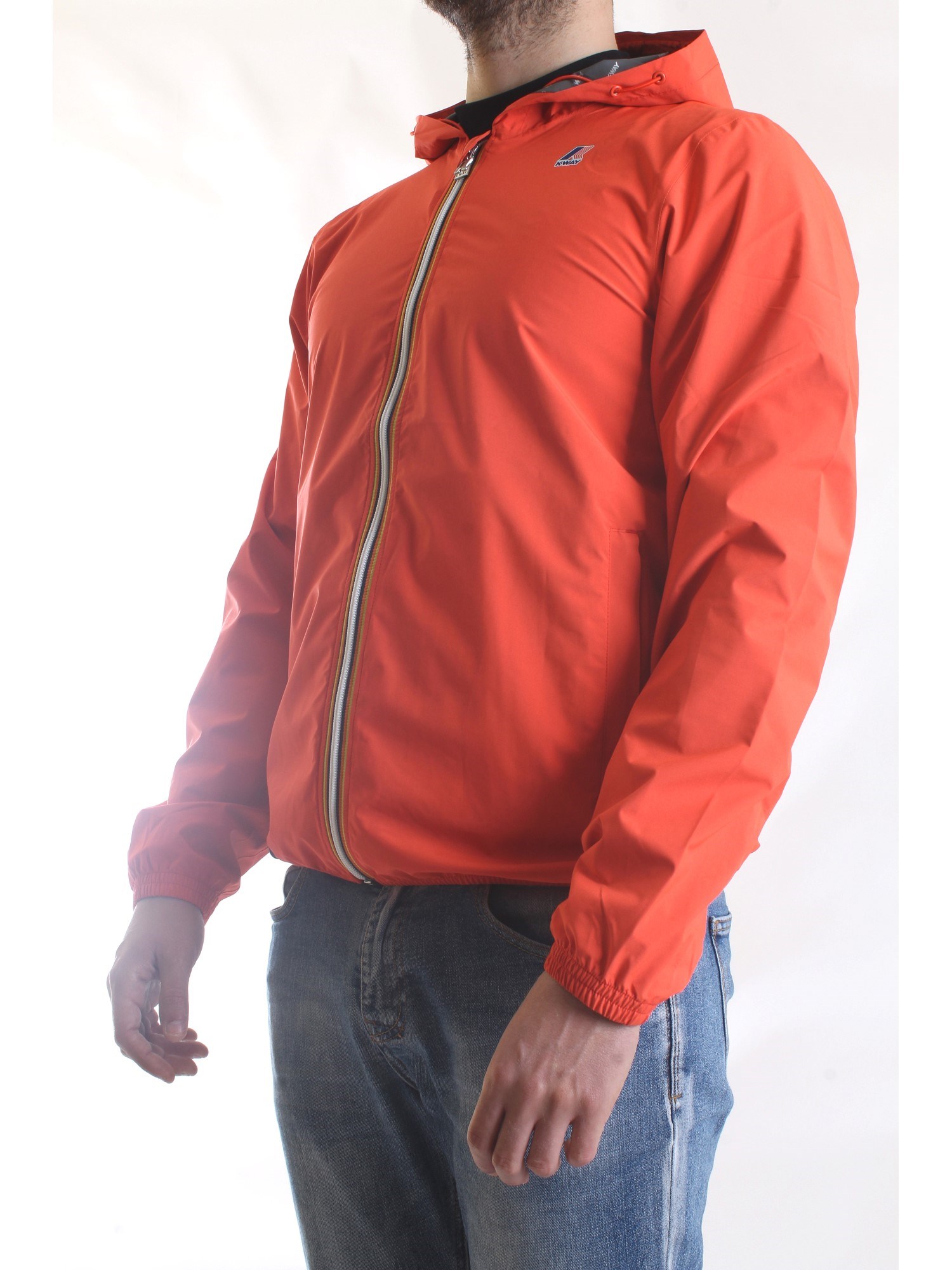 K-WAY K31126W Orange Clothing Man Jacket K-WAY K31126W Orange Clothing Man Jacket