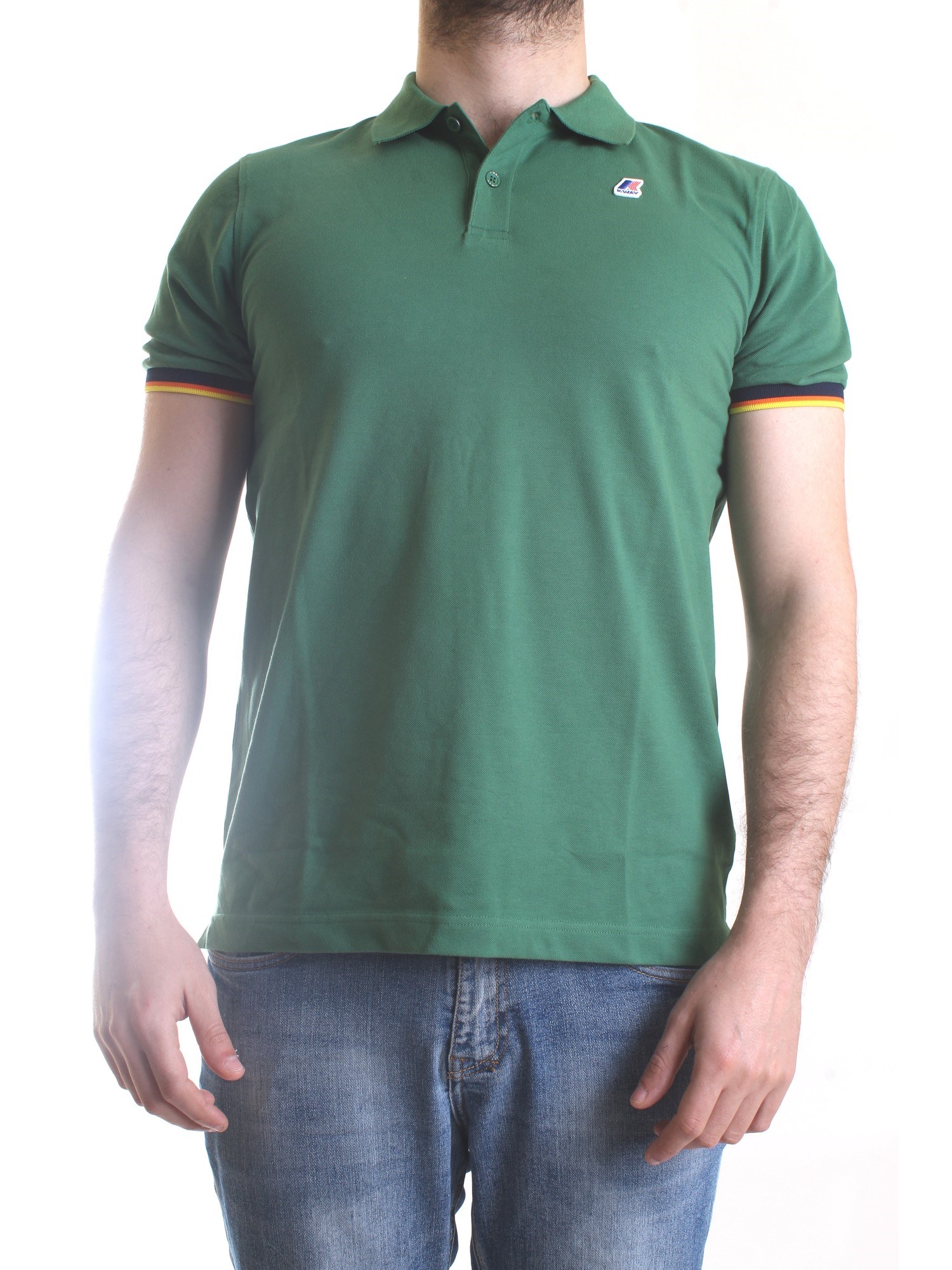 K-WAY K008J50 Green Clothing Man Polo shirt K-WAY K008J50 Green Clothing Man Polo shirt