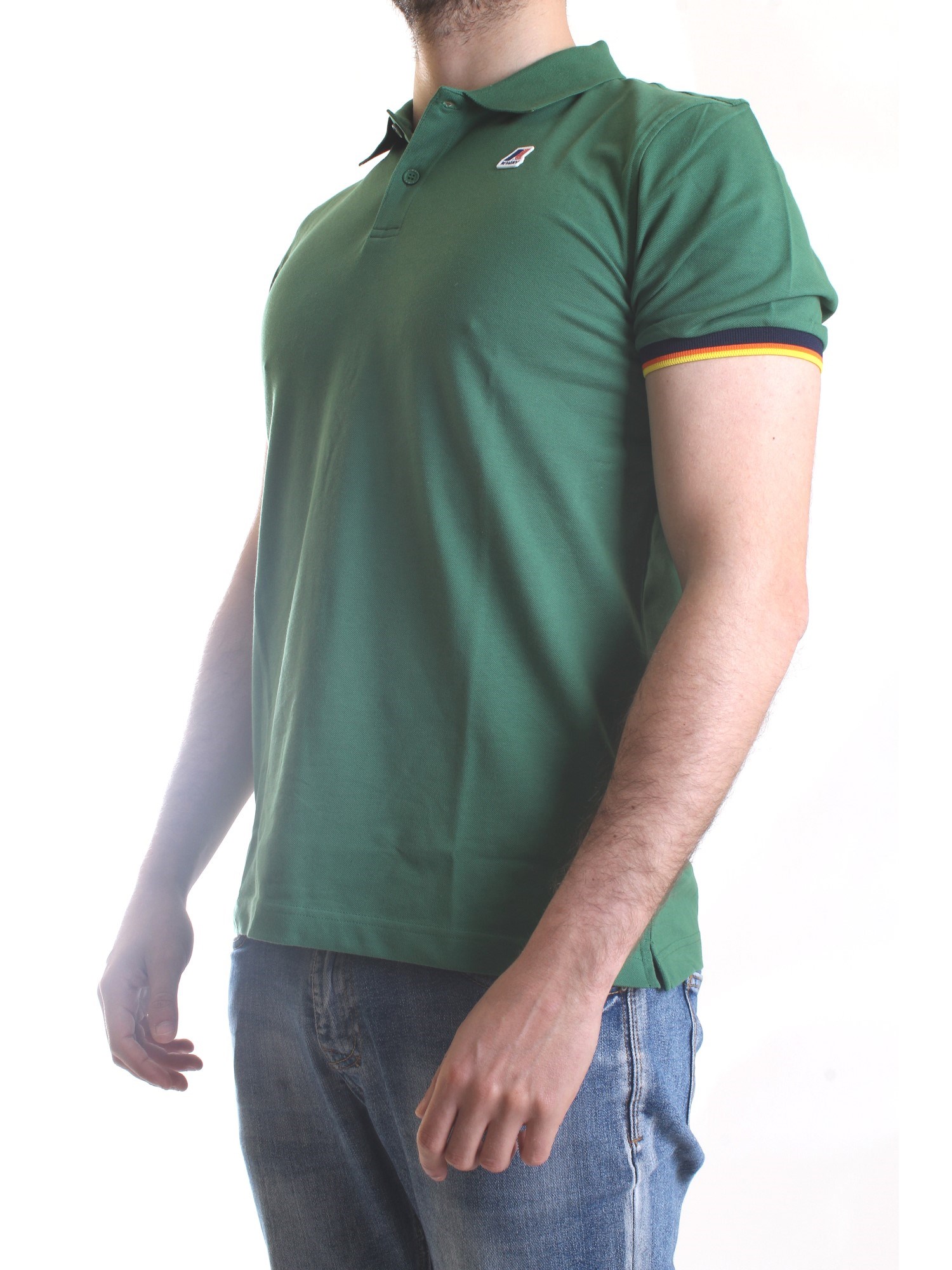 K-WAY K008J50 Green Clothing Man Polo shirt K-WAY K008J50 Green Clothing Man Polo shirt