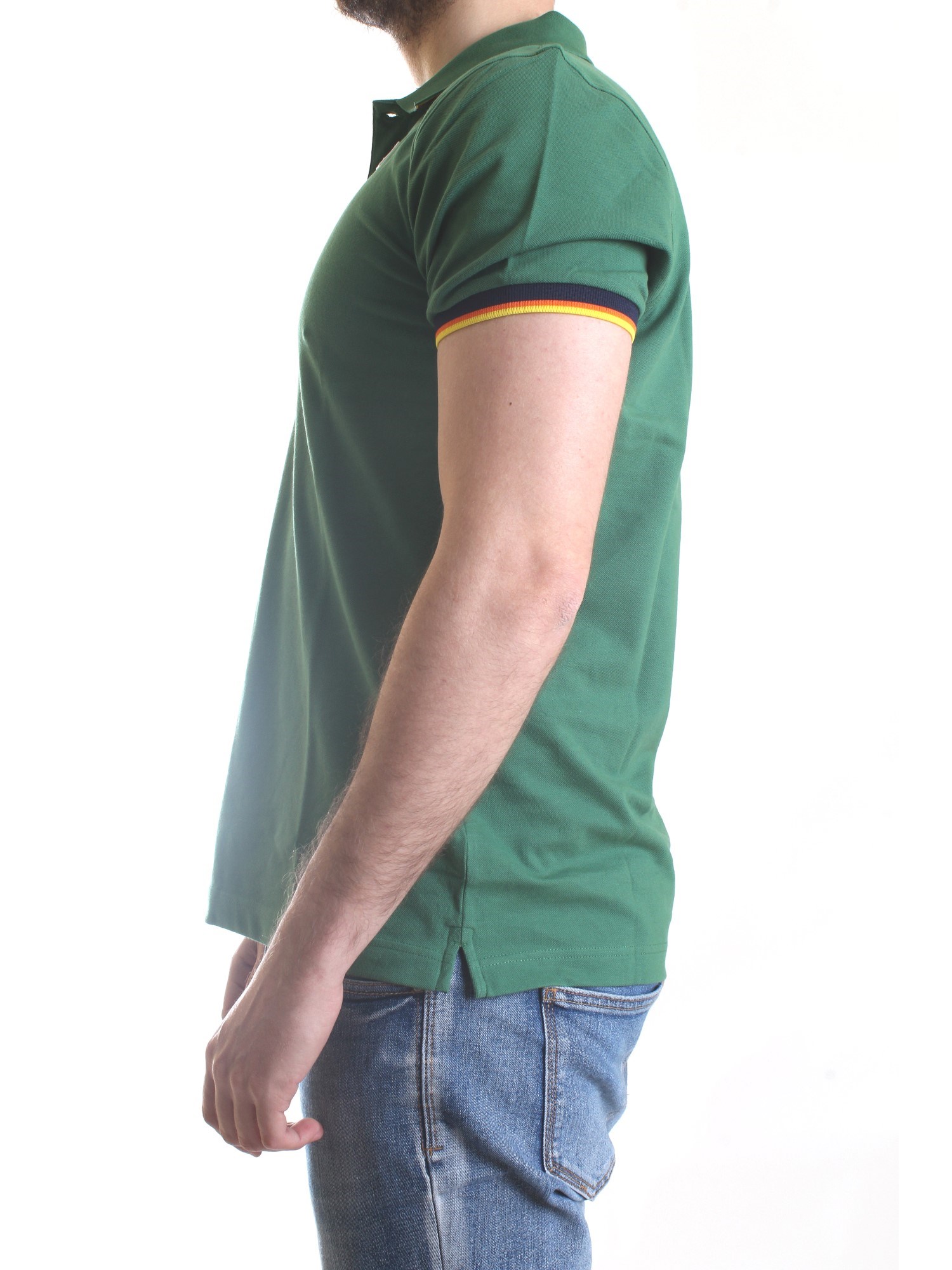 K-WAY K008J50 Green Clothing Man Polo shirt K-WAY K008J50 Green Clothing Man Polo shirt