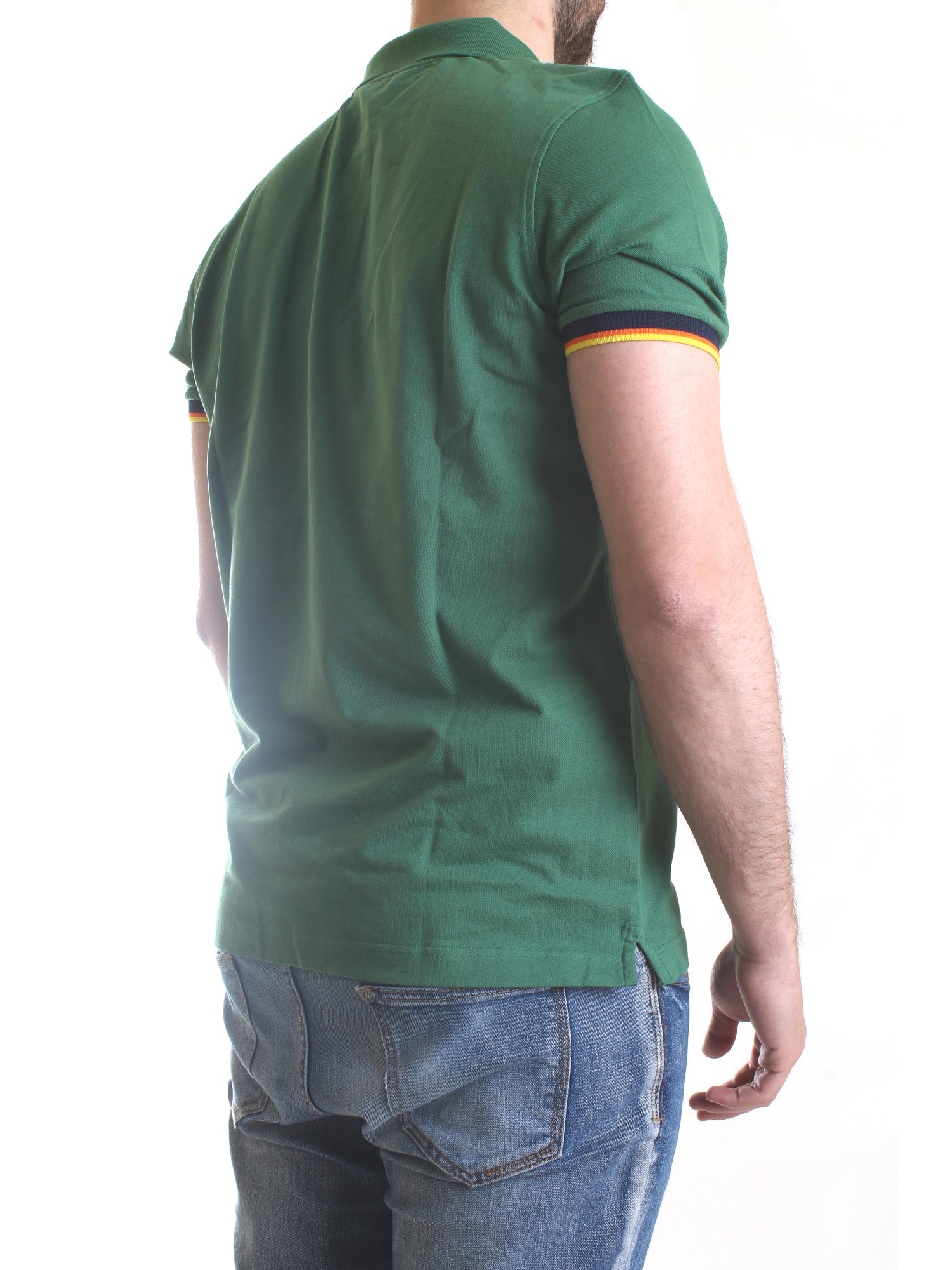 K-WAY K008J50 Green Clothing Man Polo shirt K-WAY K008J50 Green Clothing Man Polo shirt