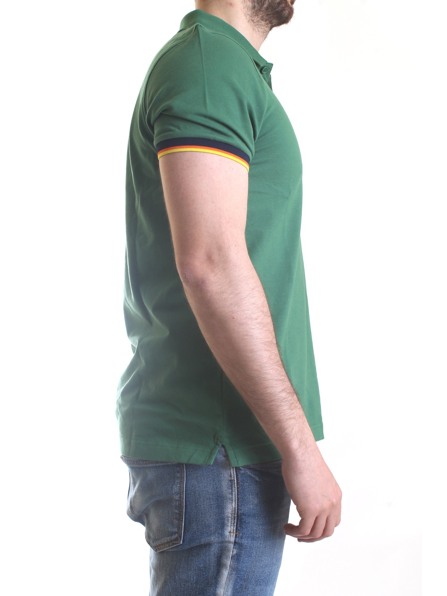 K-WAY K008J50 Green Clothing Man Polo shirt K-WAY K008J50 Green Clothing Man Polo shirt