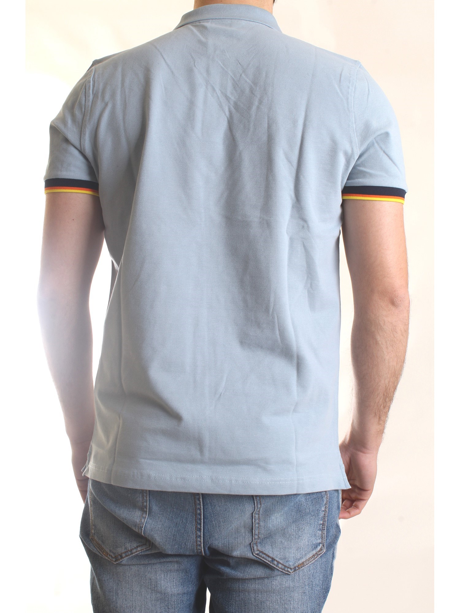 K-WAY K008J50 Light blue Clothing Man Polo shirt K-WAY K008J50 Light blue Clothing Man Polo shirt