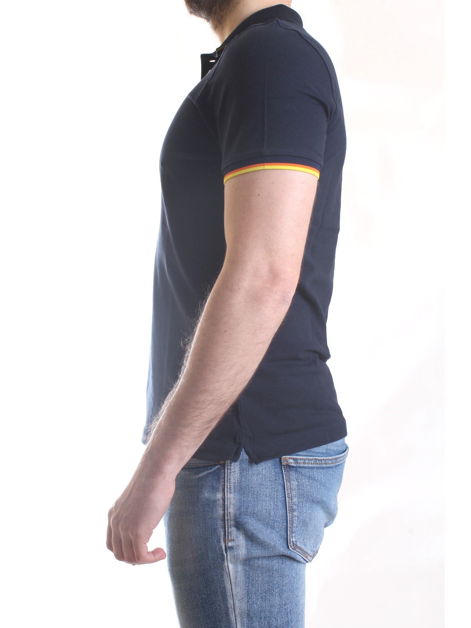 K-WAY K008J50 Blue Clothing Man Polo shirt K-WAY K008J50 Blue Clothing Man Polo shirt