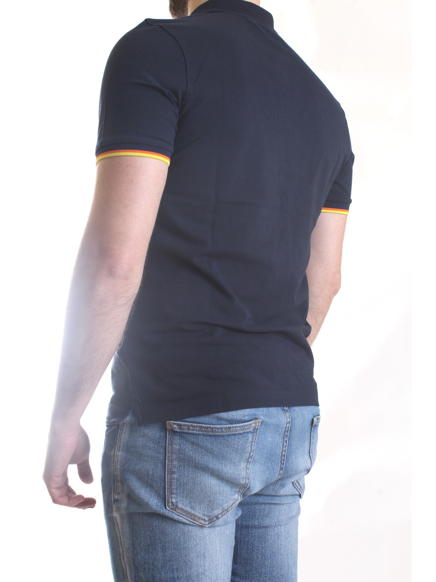 K-WAY K008J50 Blue Clothing Man Polo shirt K-WAY K008J50 Blue Clothing Man Polo shirt