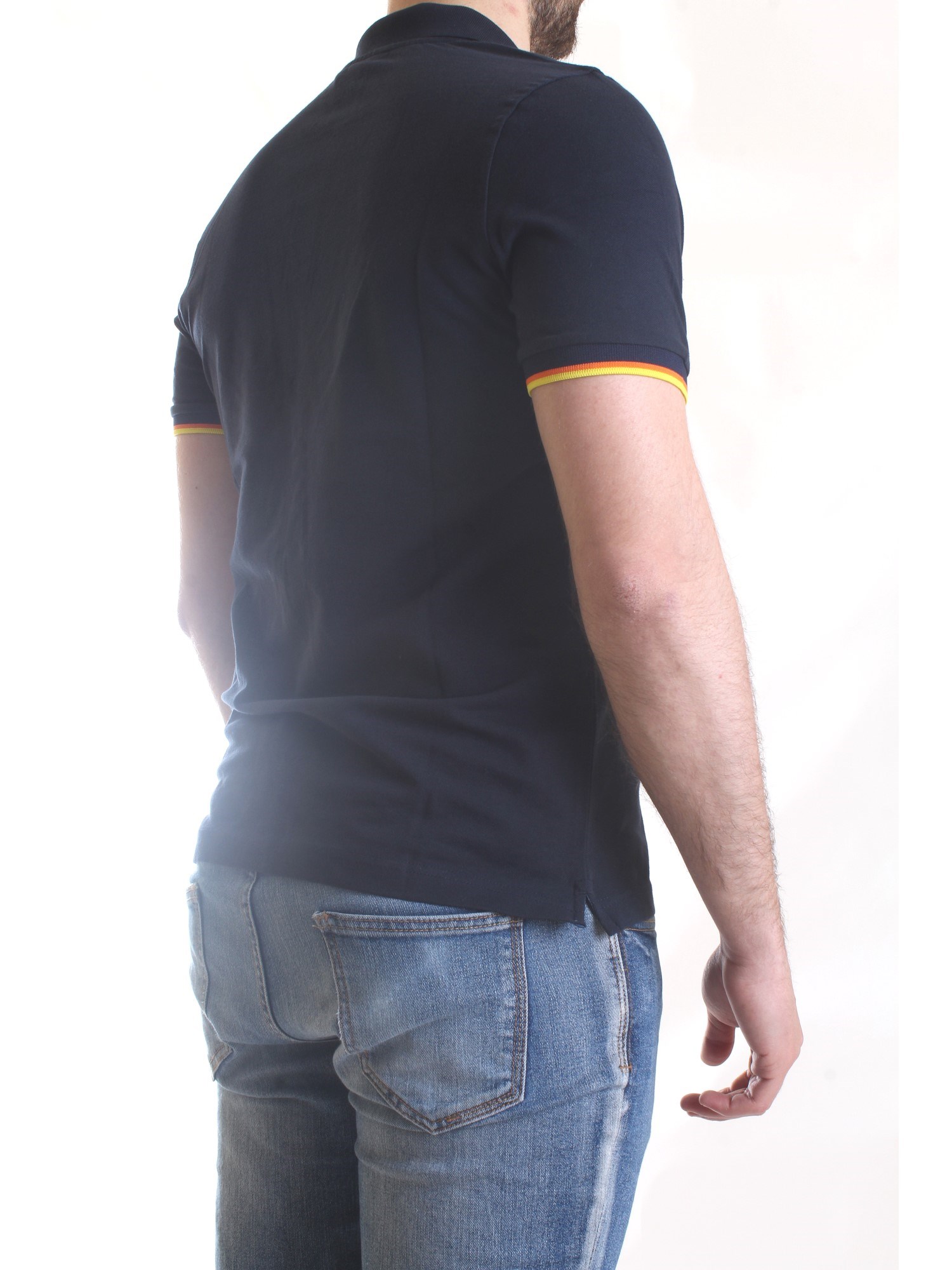 K-WAY K008J50 Blue Clothing Man Polo shirt K-WAY K008J50 Blue Clothing Man Polo shirt