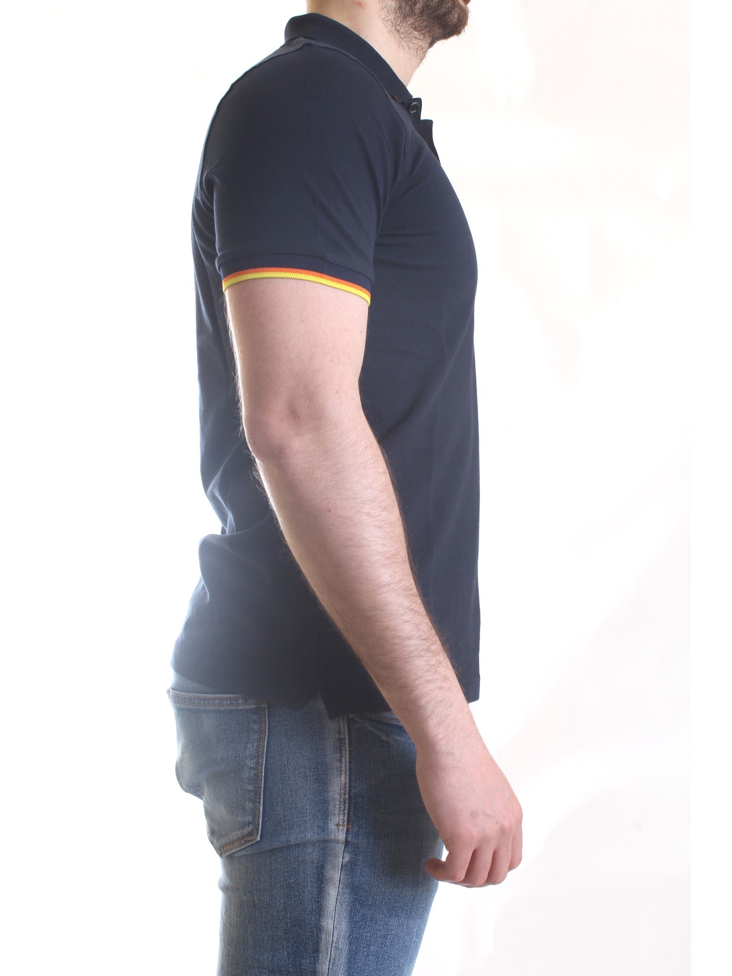 K-WAY K008J50 Blue Clothing Man Polo shirt K-WAY K008J50 Blue Clothing Man Polo shirt