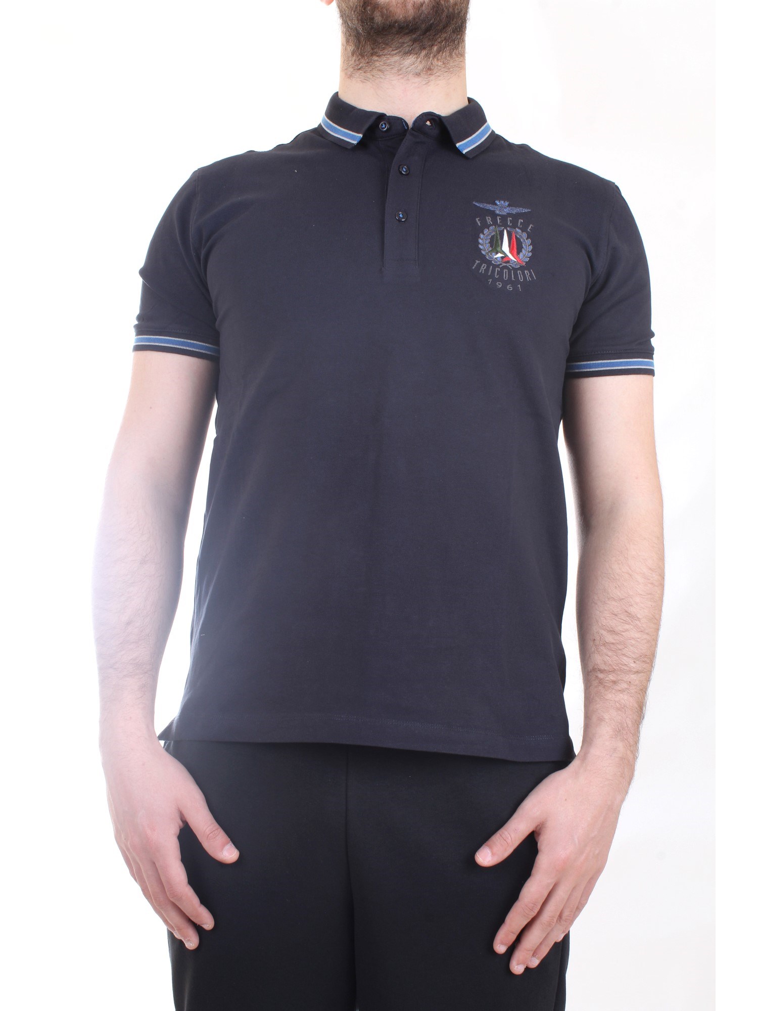 AERONAUTICA MILITARE 221PO1599P191 Blue Clothing Man Polo shirt AERONAUTICA MILITARE 221PO1599P191 Blue Clothing Man Polo shirt