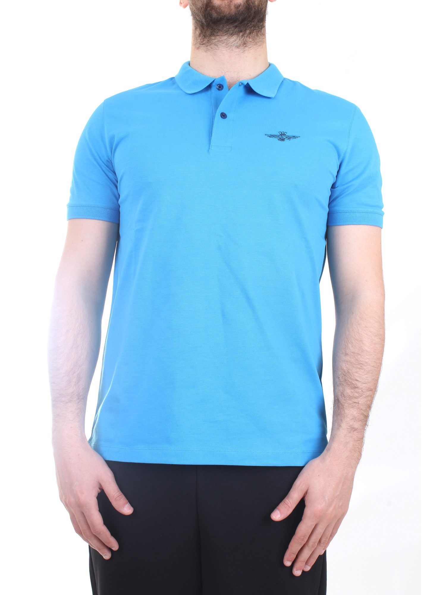 AERONAUTICA MILITARE 221PO1606P178 Turquoise Clothing Man Polo shirt AERONAUTICA MILITARE 221PO1606P178 Turquoise Clothing Man Polo shirt