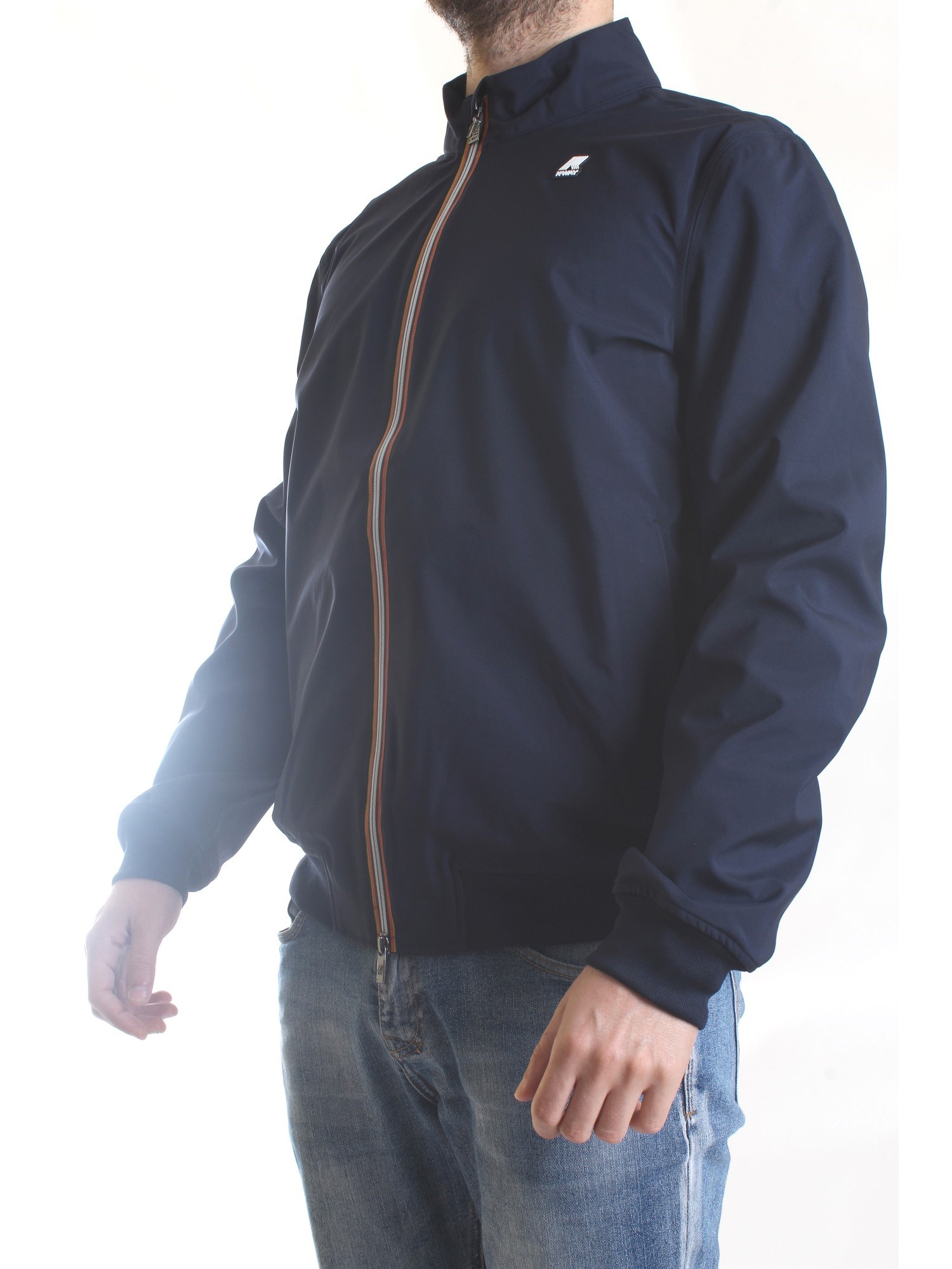 K-WAY K111PSW Blue Clothing Man Jacket K-WAY K111PSW Blue Clothing Man Jacket