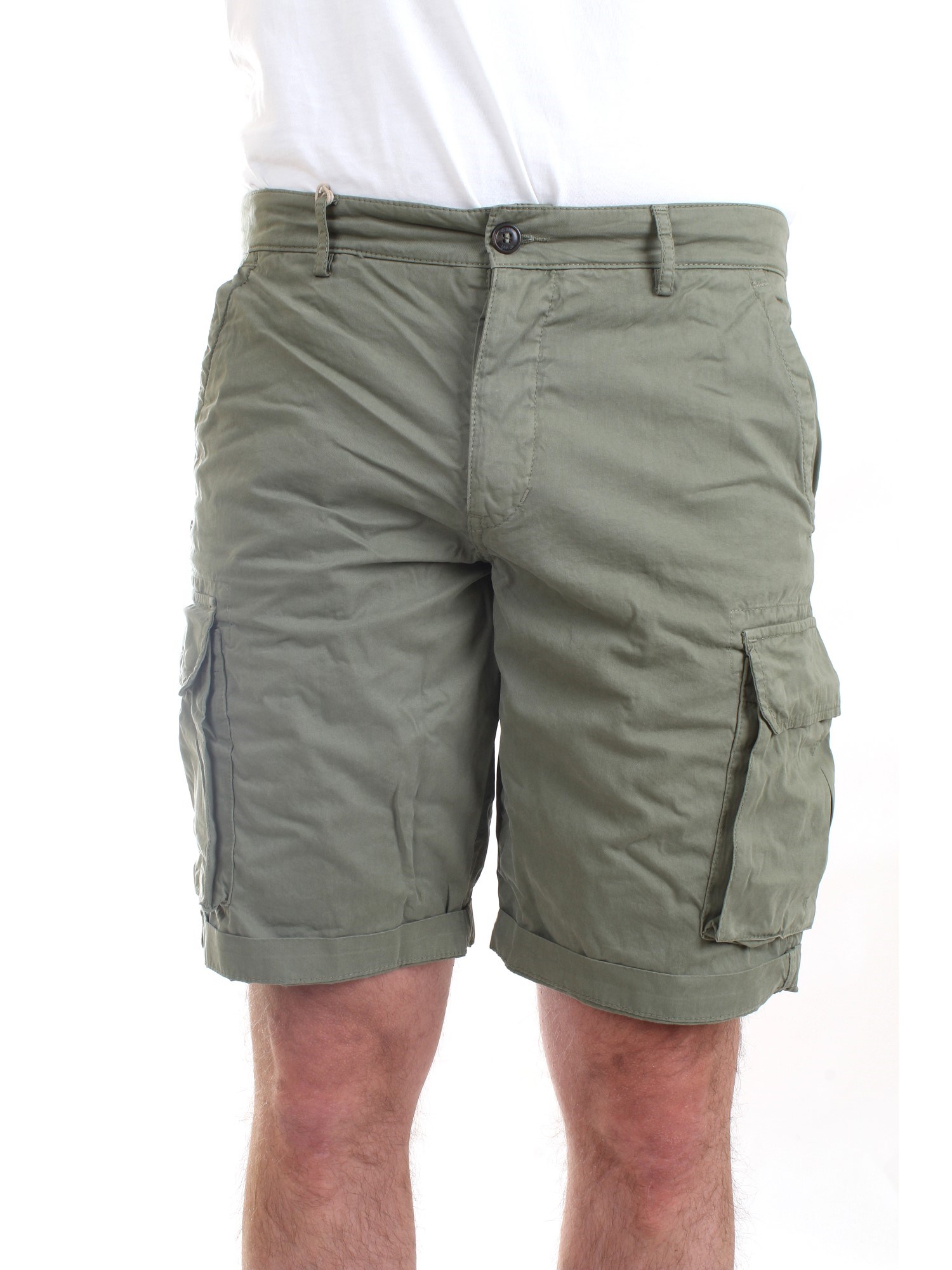 40 Weft NICK 6874 Green Clothing Man Shorts 40 Weft NICK 6874 Green Clothing Man Shorts