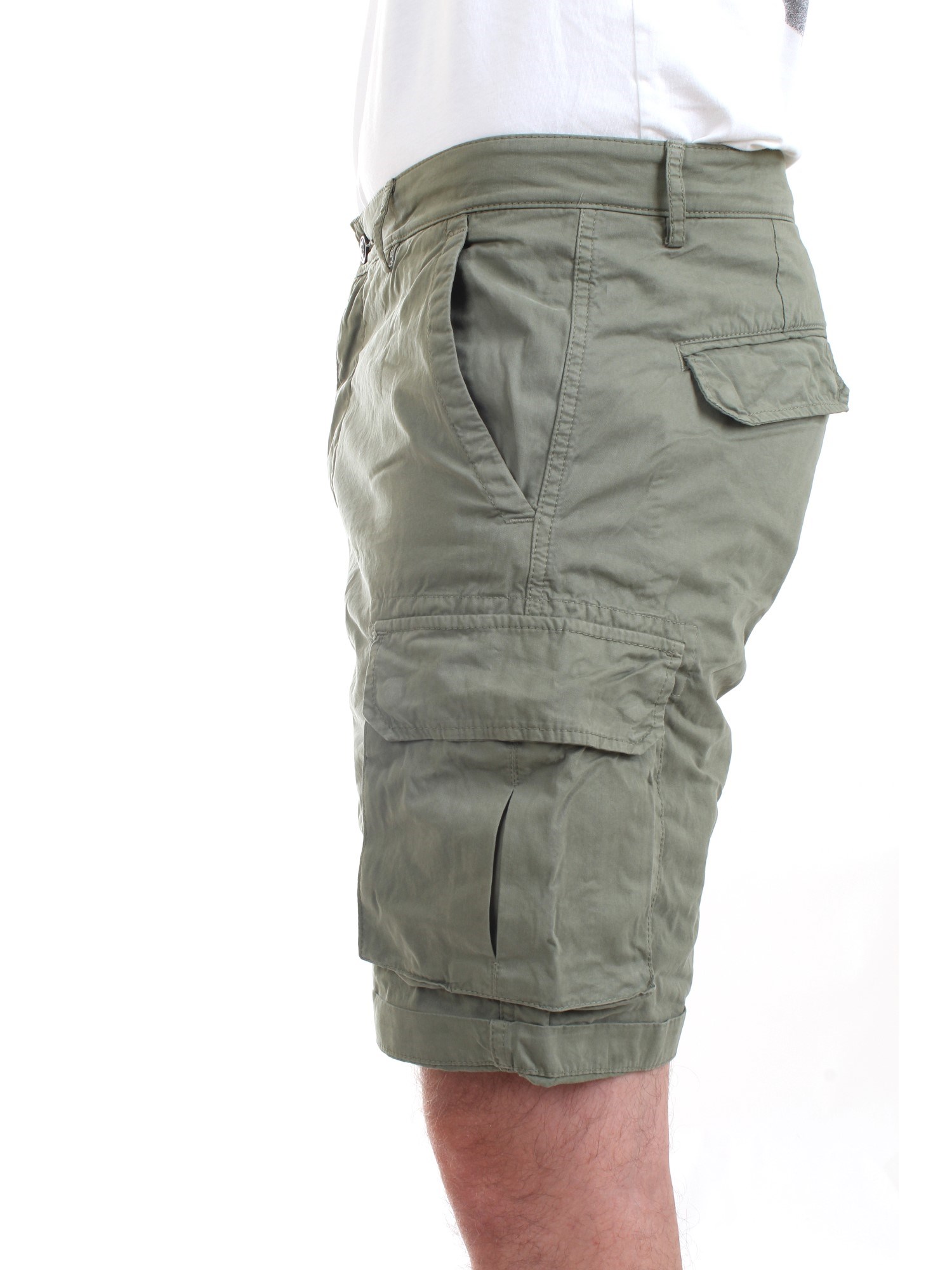 40 Weft NICK 6874 Green Clothing Man Shorts 40 Weft NICK 6874 Green Clothing Man Shorts