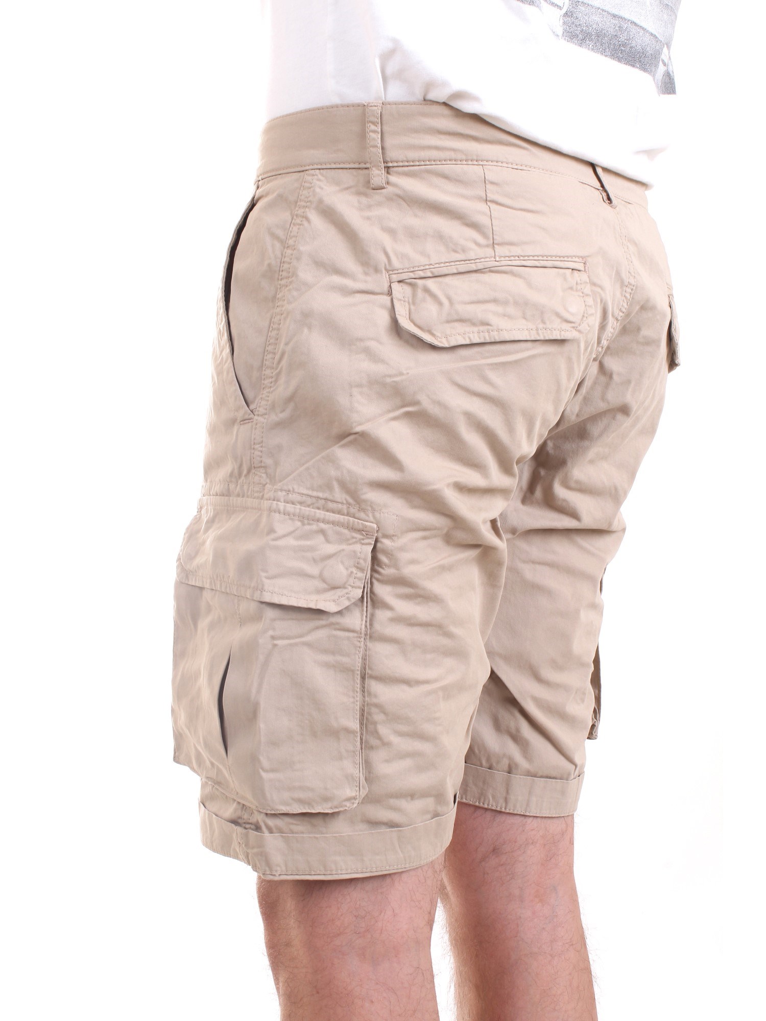40 Weft NICK 6874 Beige Clothing Man Shorts 40 Weft NICK 6874 Beige Clothing Man Shorts
