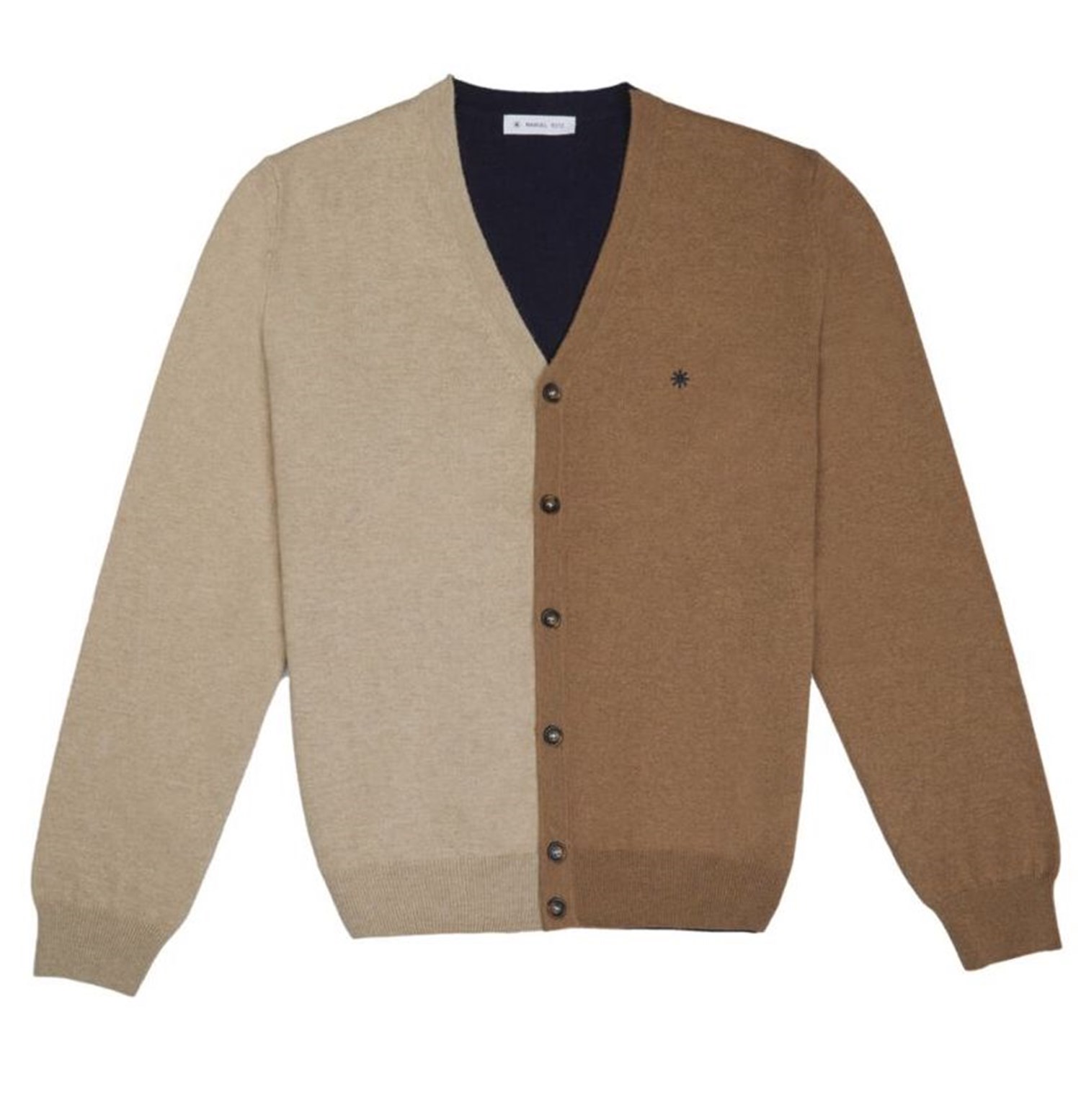 MANUEL RITZ 3532M515 Brown Clothing Man Cardigan MANUEL RITZ 3532M515 Brown Clothing Man Cardigan