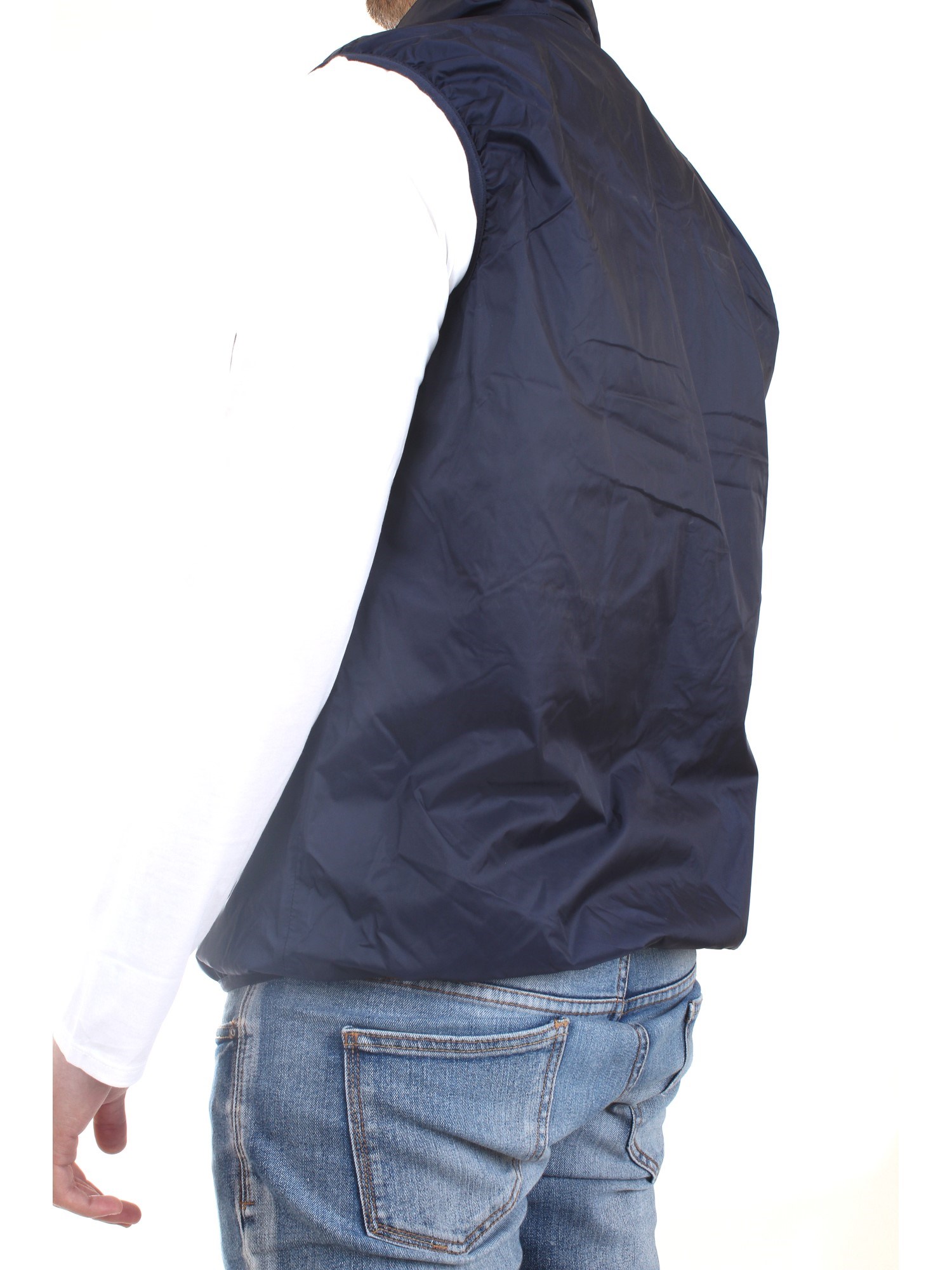 K-WAY K31165W Blue Clothing Man Gilet K-WAY K31165W Blue Clothing Man Gilet
