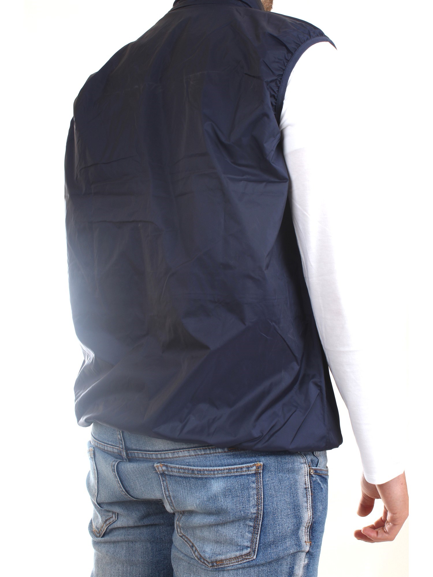 K-WAY K31165W Blue Clothing Man Gilet K-WAY K31165W Blue Clothing Man Gilet