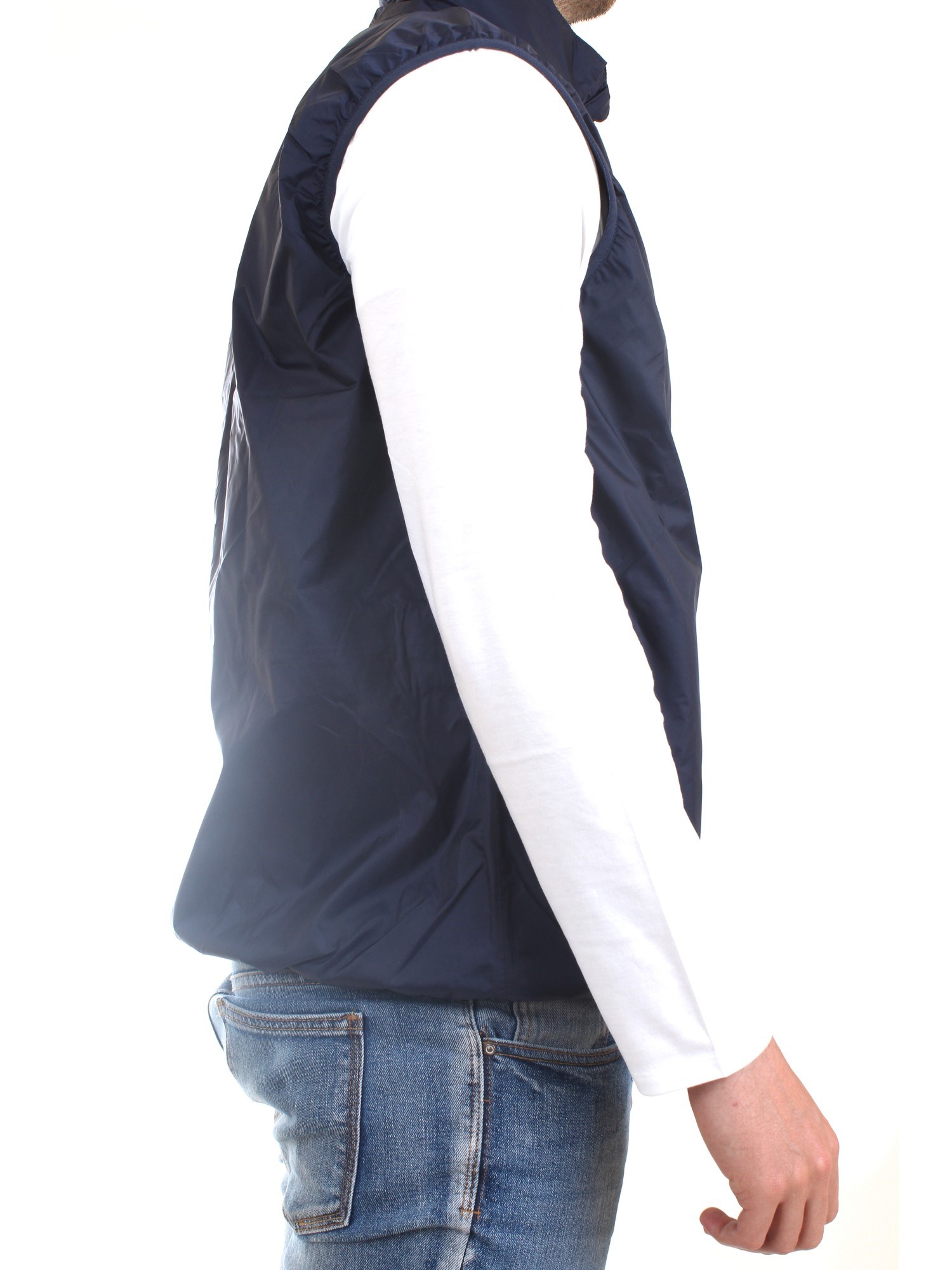 K-WAY K31165W Blue Clothing Man Gilet K-WAY K31165W Blue Clothing Man Gilet