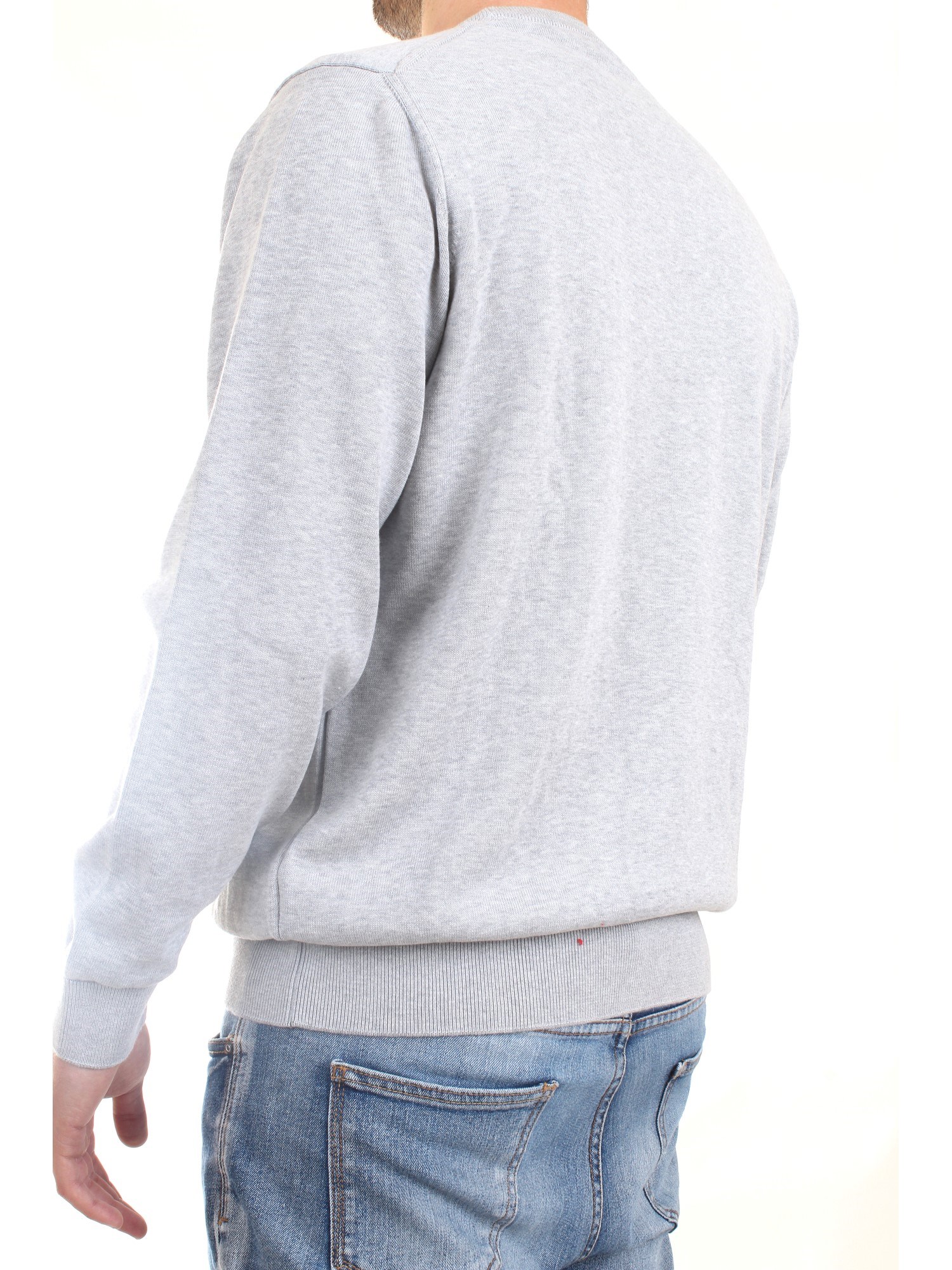 Lacoste AH1985 00 Grey Clothing Man Pullover Lacoste AH1985 00 Grey Clothing Man Pullover