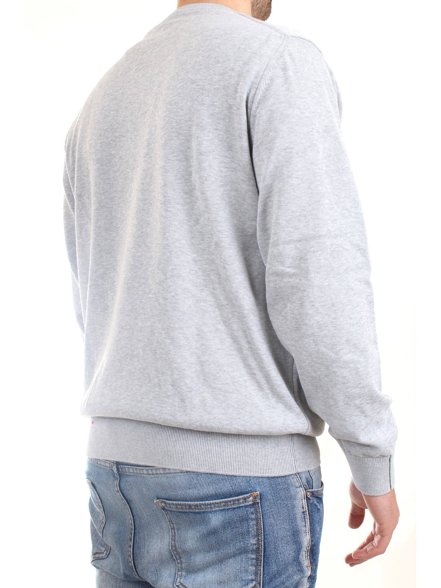 Lacoste AH1985 00 Grey Clothing Man Pullover Lacoste AH1985 00 Grey Clothing Man Pullover