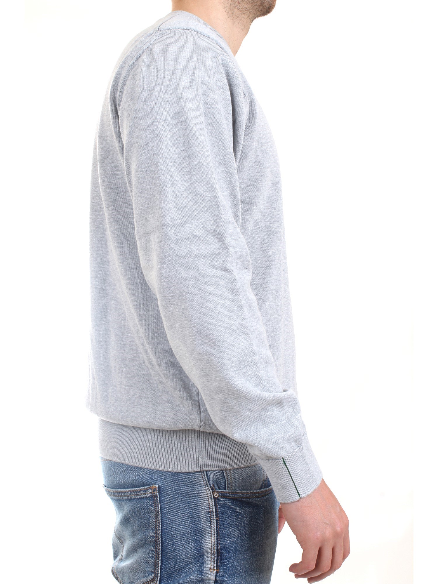 Lacoste AH1985 00 Grey Clothing Man Pullover Lacoste AH1985 00 Grey Clothing Man Pullover