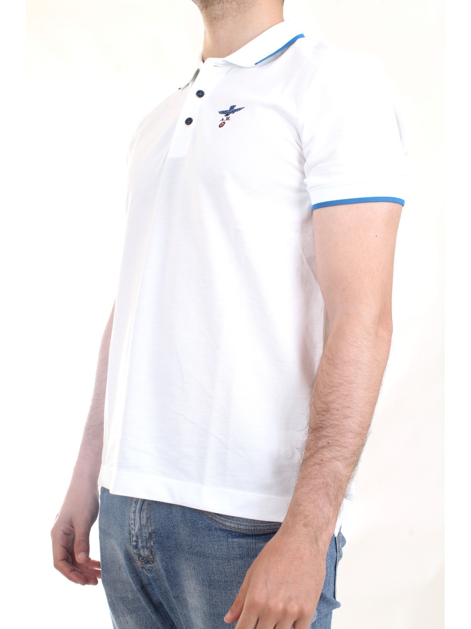 AERONAUTICA MILITARE 221PO1604P82 White Clothing Man Polo shirt AERONAUTICA MILITARE 221PO1604P82 White Clothing Man Polo shirt