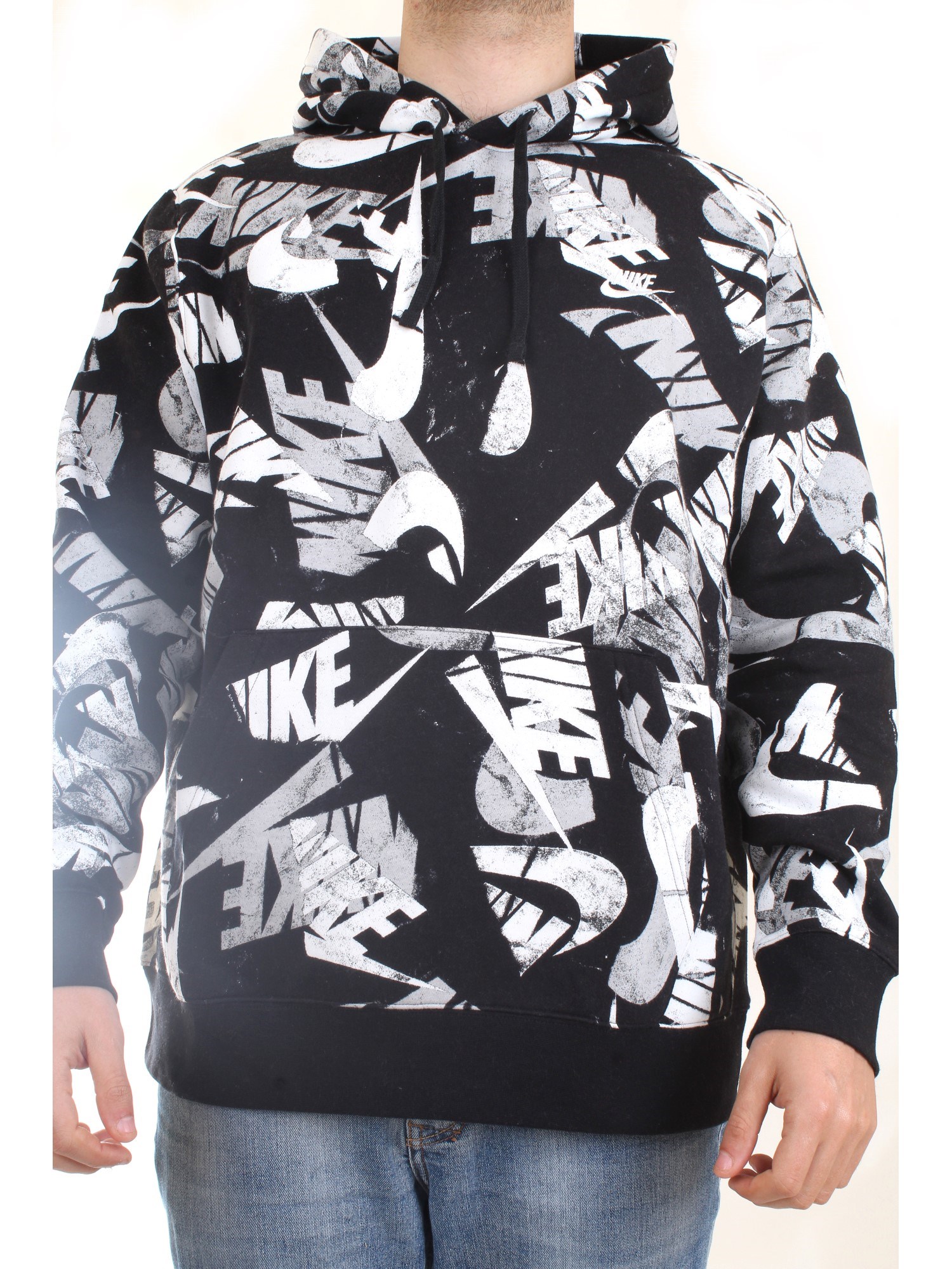 NIKE DM6881 Black Clothing Man Sweater NIKE DM6881 Black Clothing Man Sweater