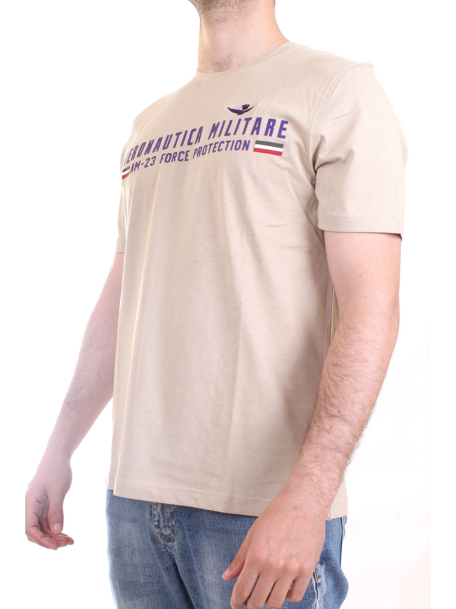 AERONAUTICA MILITARE 221TS1942J538 Beige Clothing Man T-Shirt/Polo AERONAUTICA MILITARE 221TS1942J538 Beige Clothing Man T-Shirt/Polo
