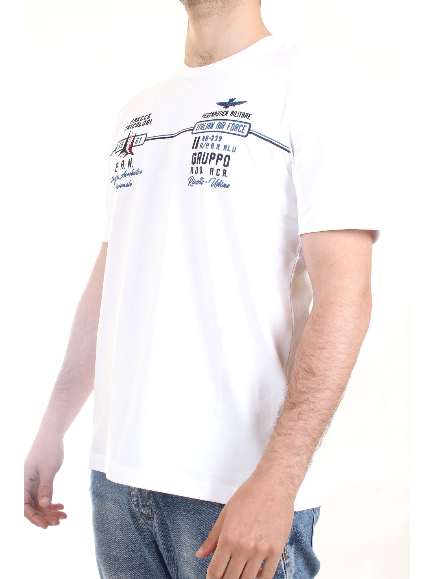AERONAUTICA MILITARE 221TS1941J534 White Clothing Man T-Shirt/Polo AERONAUTICA MILITARE 221TS1941J534 White Clothing Man T-Shirt/Polo