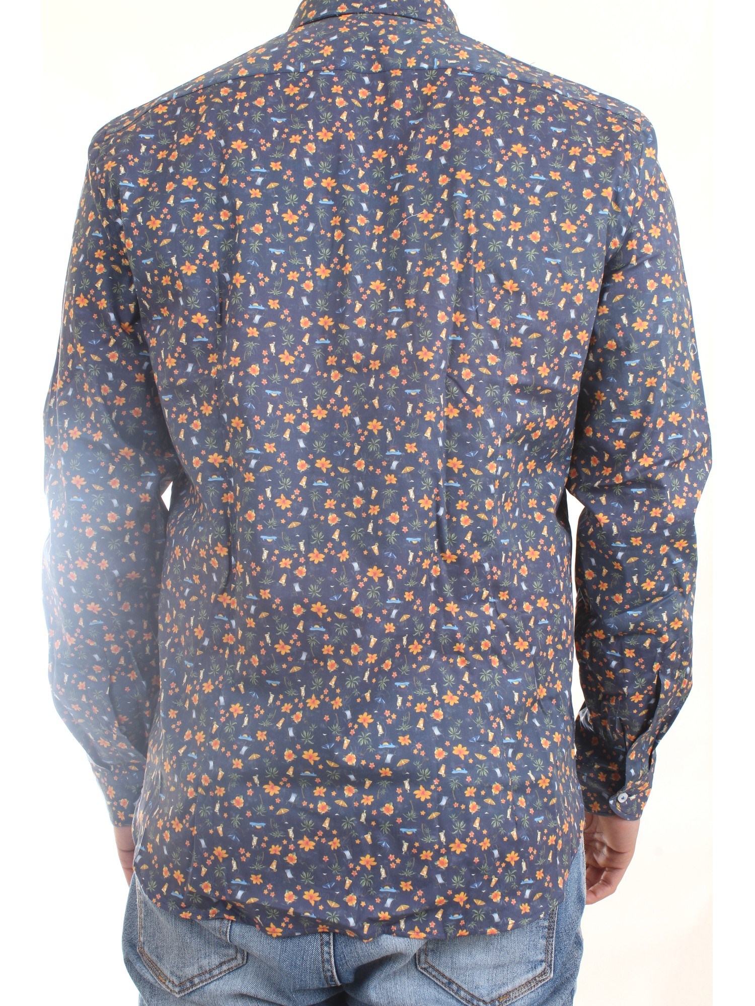 MANUEL RITZ 3232E601L 223291 Blue Clothing Man Shirt MANUEL RITZ 3232E601L 223291 Blue Clothing Man Shirt