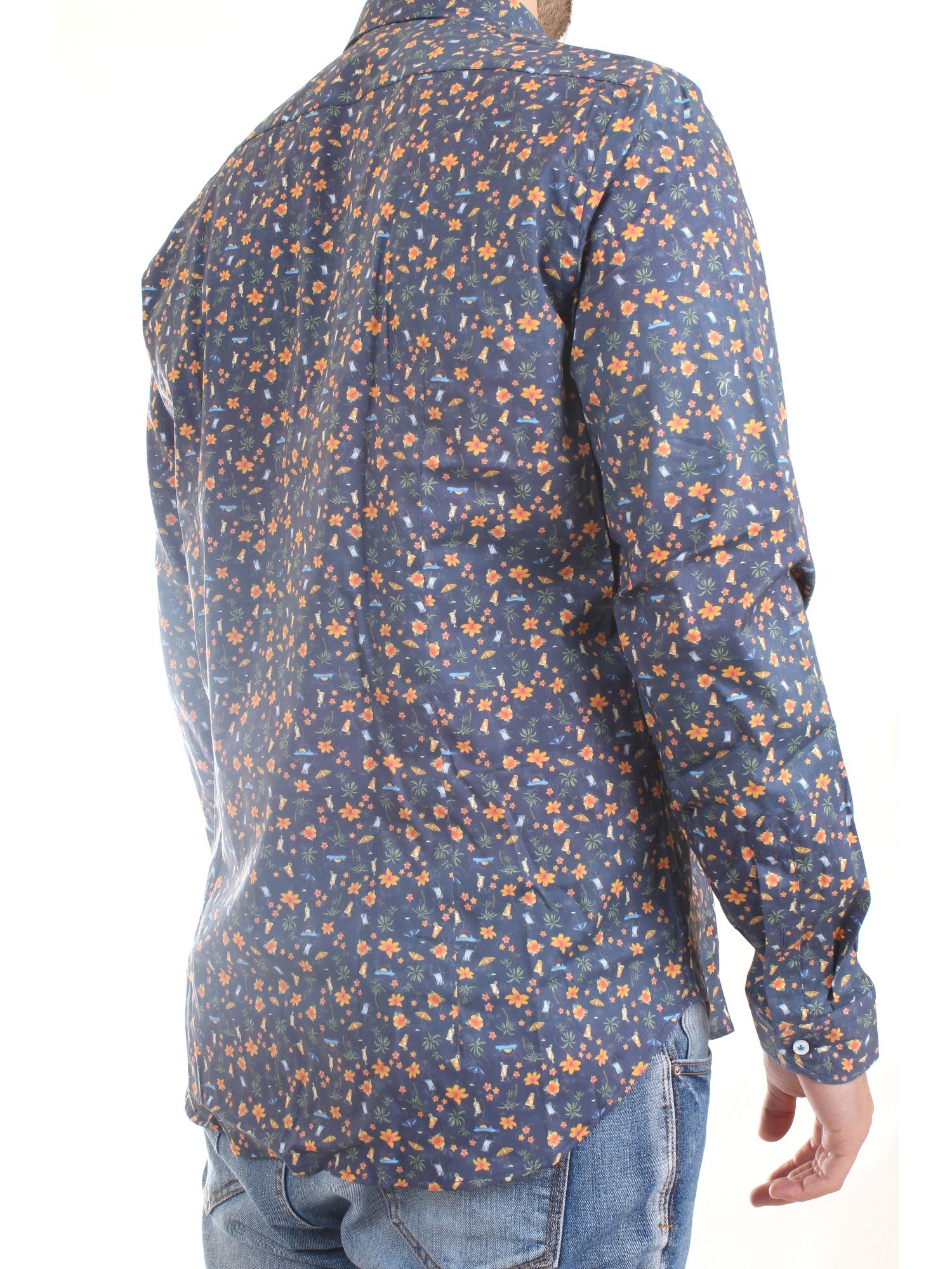 MANUEL RITZ 3232E601L 223291 Blue Clothing Man Shirt MANUEL RITZ 3232E601L 223291 Blue Clothing Man Shirt