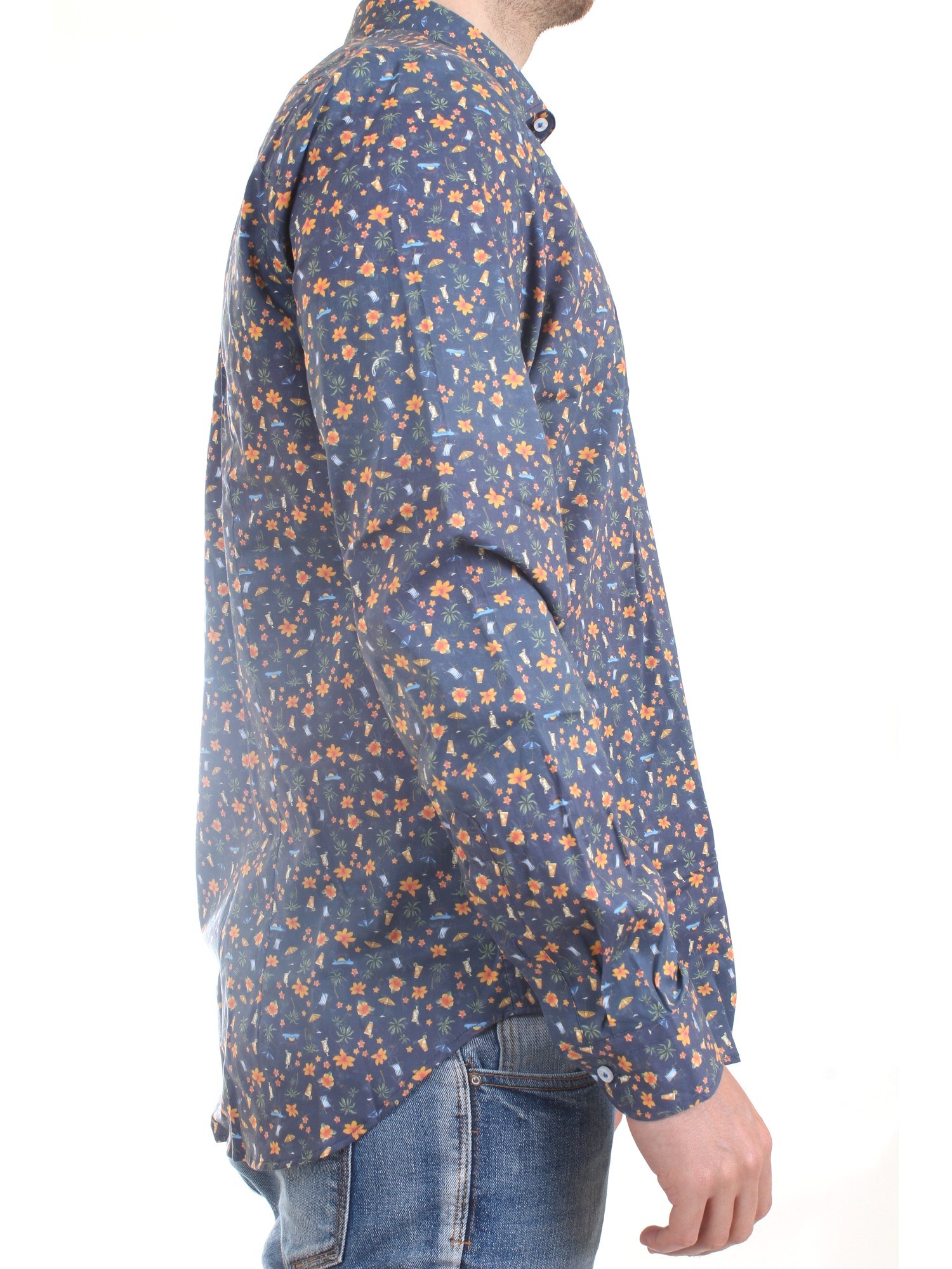 MANUEL RITZ 3232E601L 223291 Blue Clothing Man Shirt MANUEL RITZ 3232E601L 223291 Blue Clothing Man Shirt