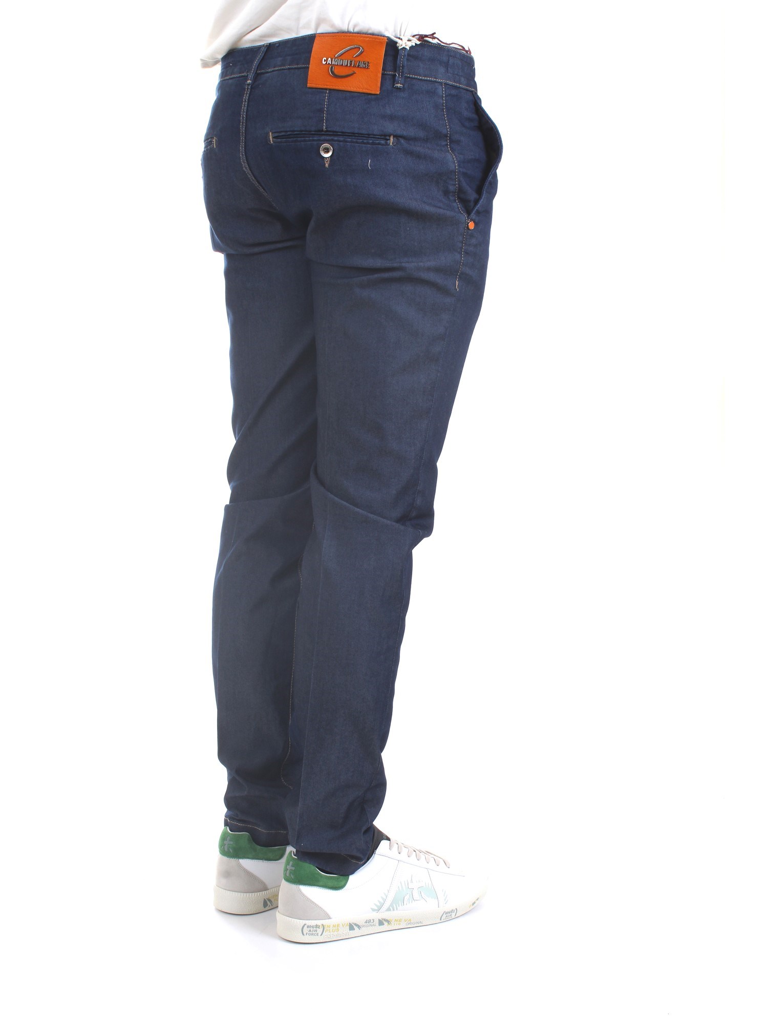 CAMOUFLAGE CHINOS REY 17 ZIP D11 Blue Clothing Man Jeans CAMOUFLAGE CHINOS REY 17 ZIP D11 Blue Clothing Man Jeans