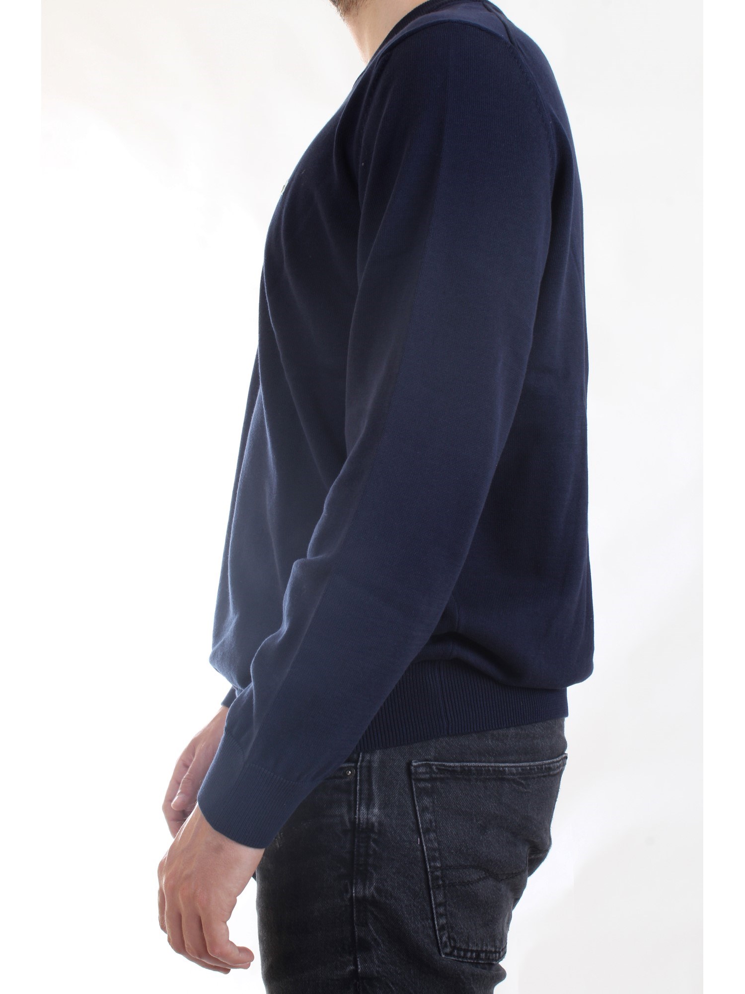 Lacoste AH1985 00 Blu Abbigliamento Uomo Pullover Lacoste AH1985 00 Blu Abbigliamento Uomo Pullover