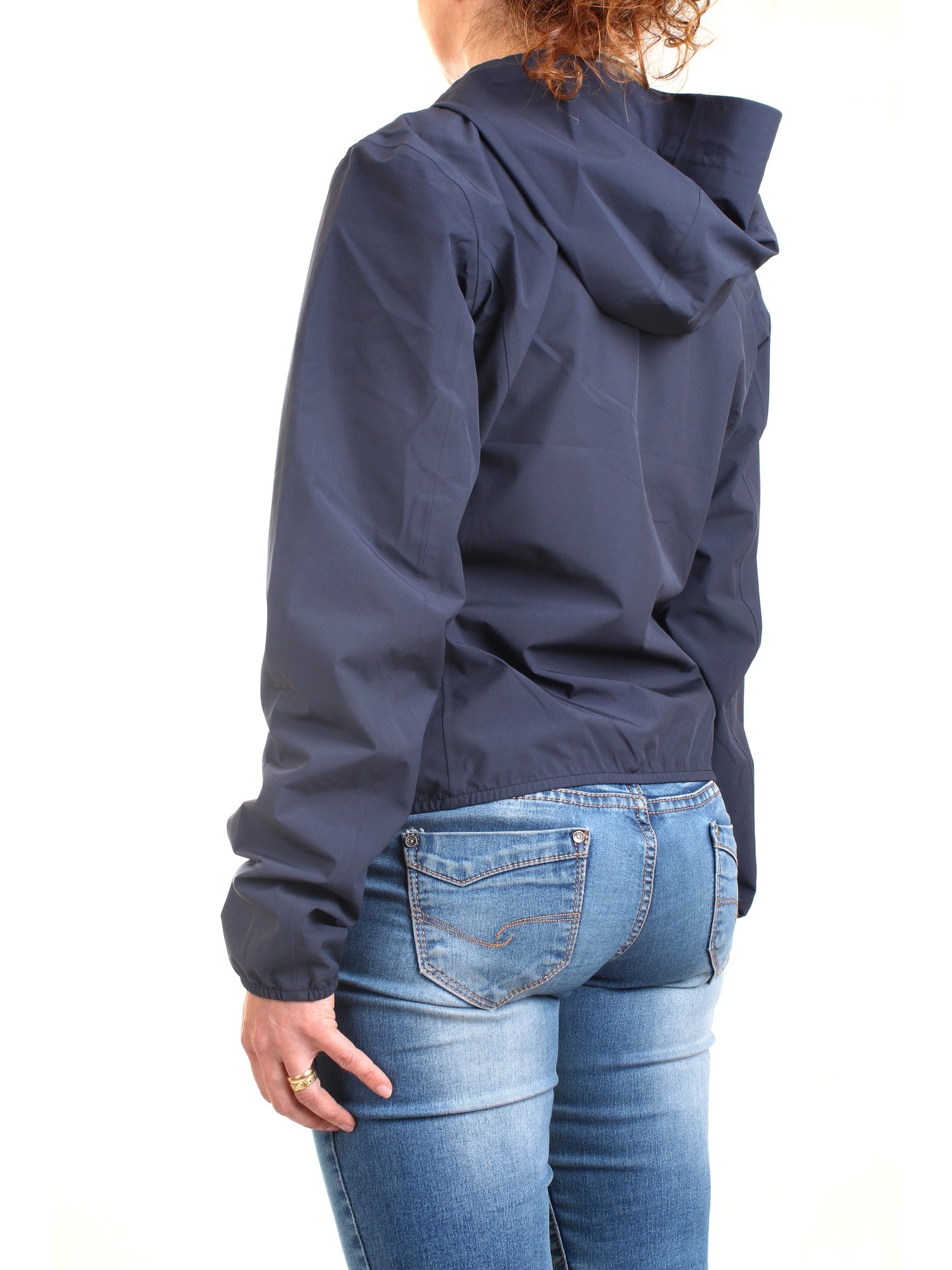 K-WAY K111NQW Blue Clothing Woman Jacket K-WAY K111NQW Blue Clothing Woman Jacket