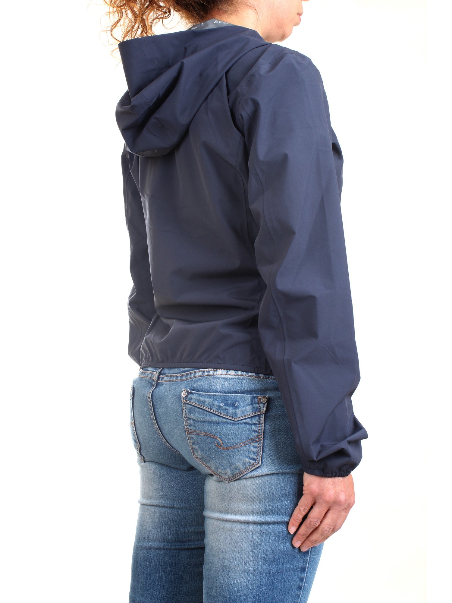 K-WAY K111NQW Blue Clothing Woman Jacket K-WAY K111NQW Blue Clothing Woman Jacket