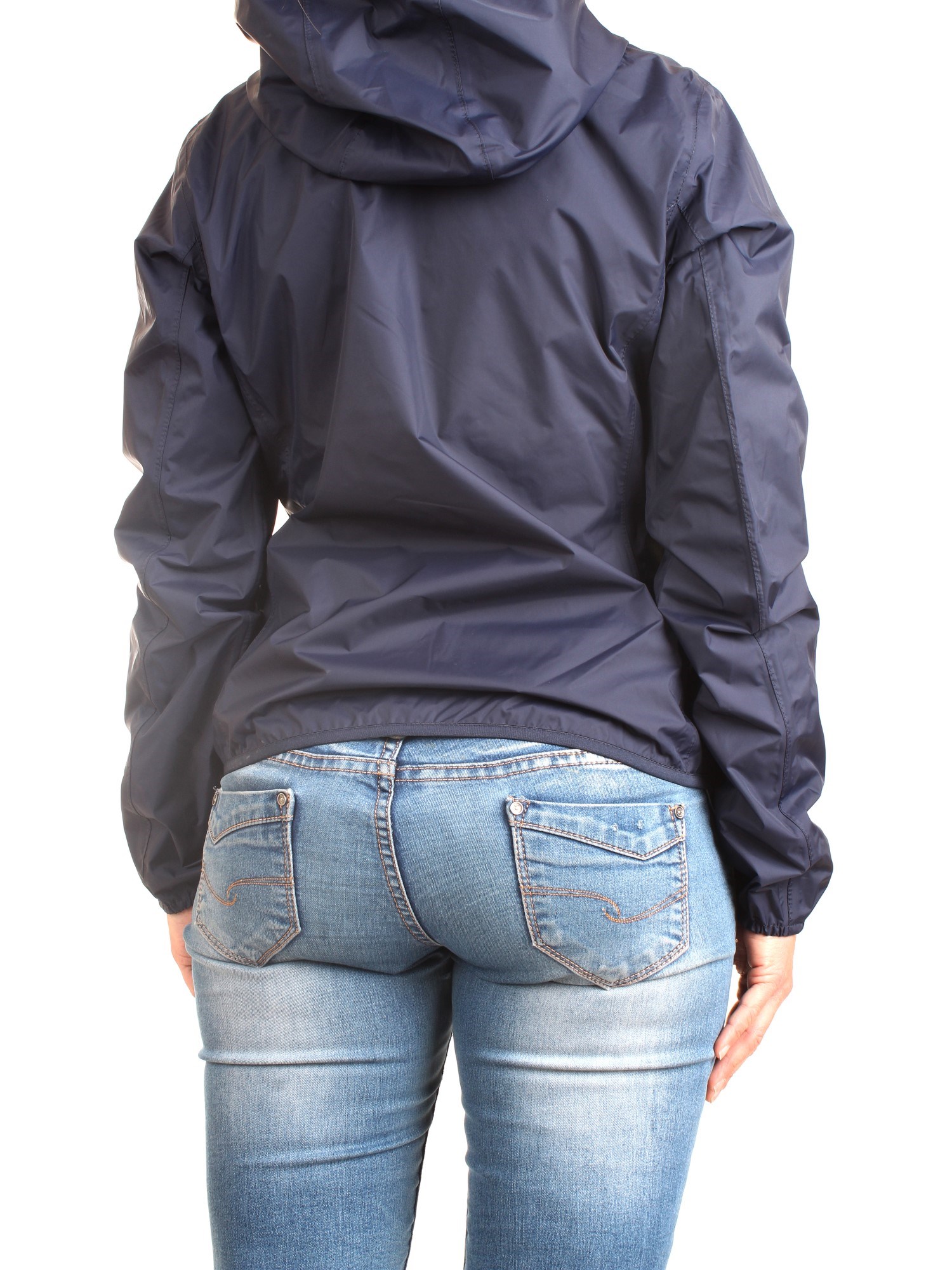 K-WAY K111NLW Blue Clothing Woman Jacket K-WAY K111NLW Blue Clothing Woman Jacket