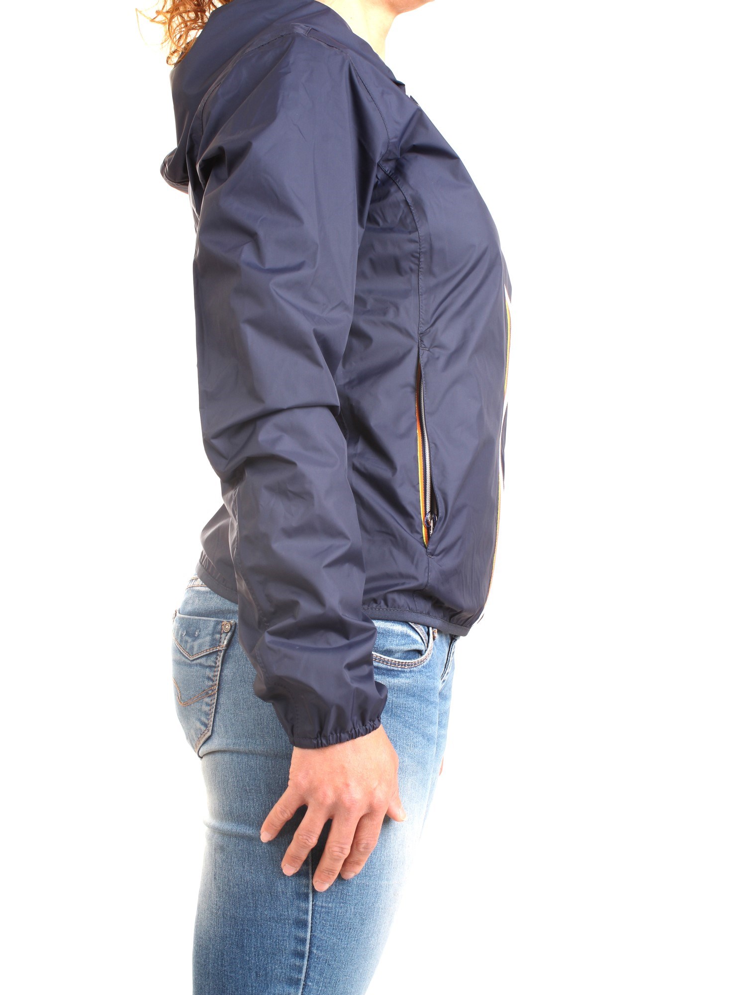K-WAY K111NLW Blue Clothing Woman Jacket K-WAY K111NLW Blue Clothing Woman Jacket