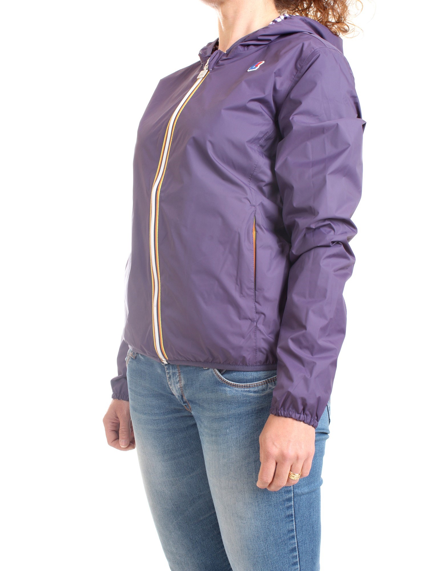 K-WAY K111P7W Violet Clothing Woman Jacket K-WAY K111P7W Violet Clothing Woman Jacket