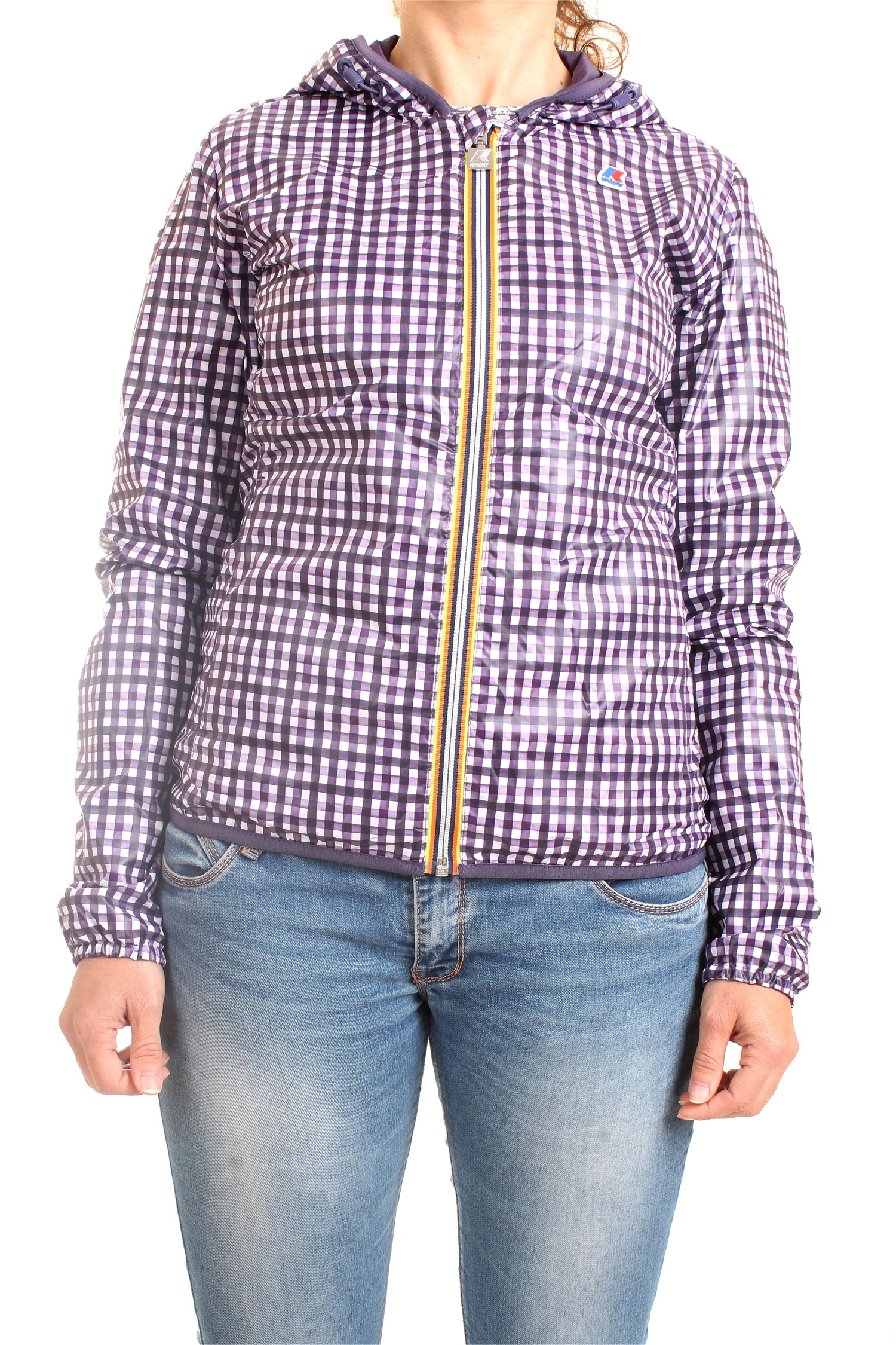 K-WAY K111P7W Violet Clothing Woman Jacket K-WAY K111P7W Violet Clothing Woman Jacket