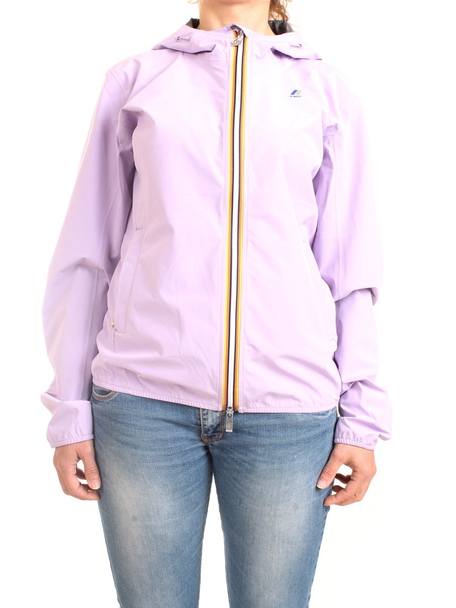 K-WAY K111NQW lilac Clothing Woman Jacket K-WAY K111NQW lilac Clothing Woman Jacket